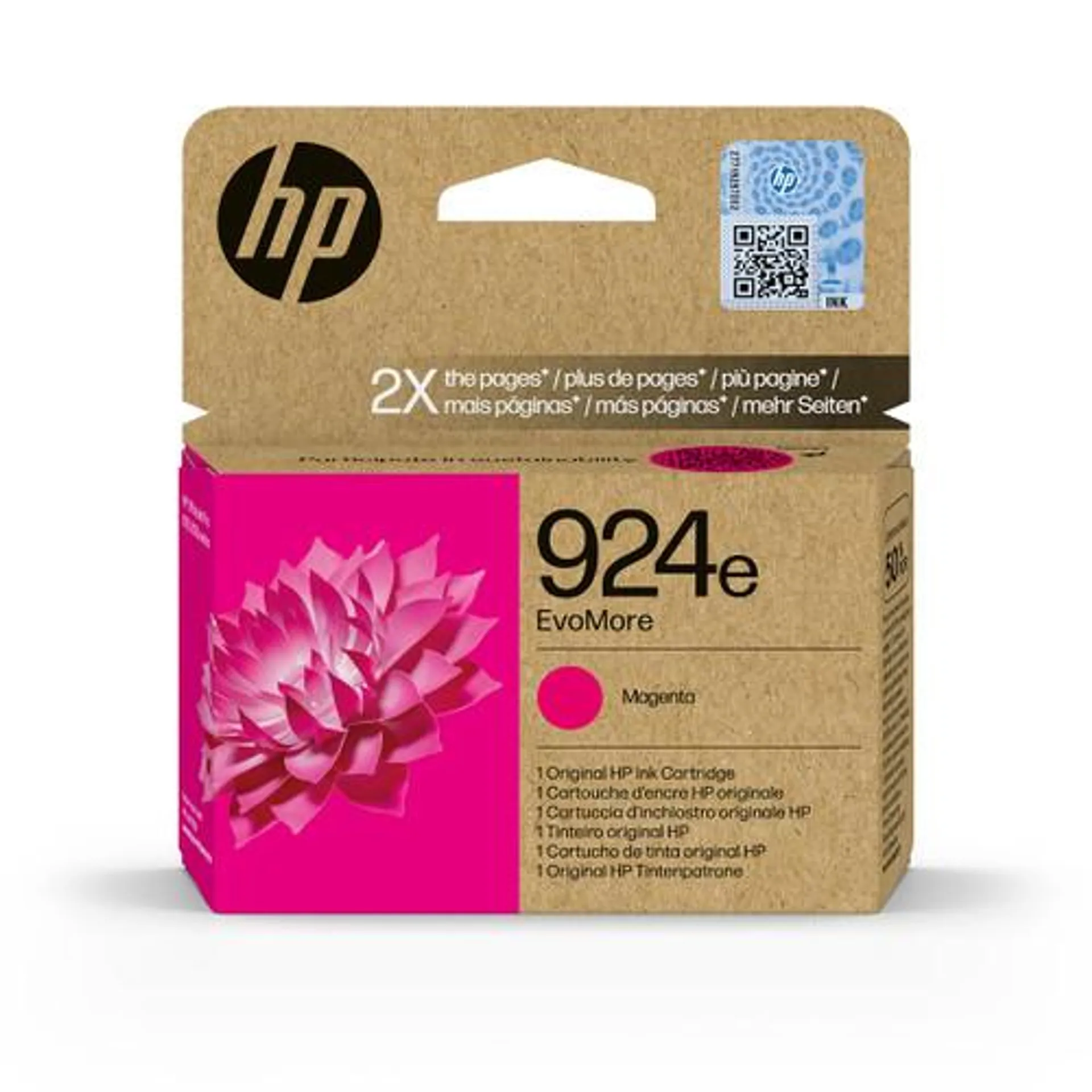 HP - Cartuccia di inchiostro magenta originale HP 924e EvoMore, 4K0U8NE