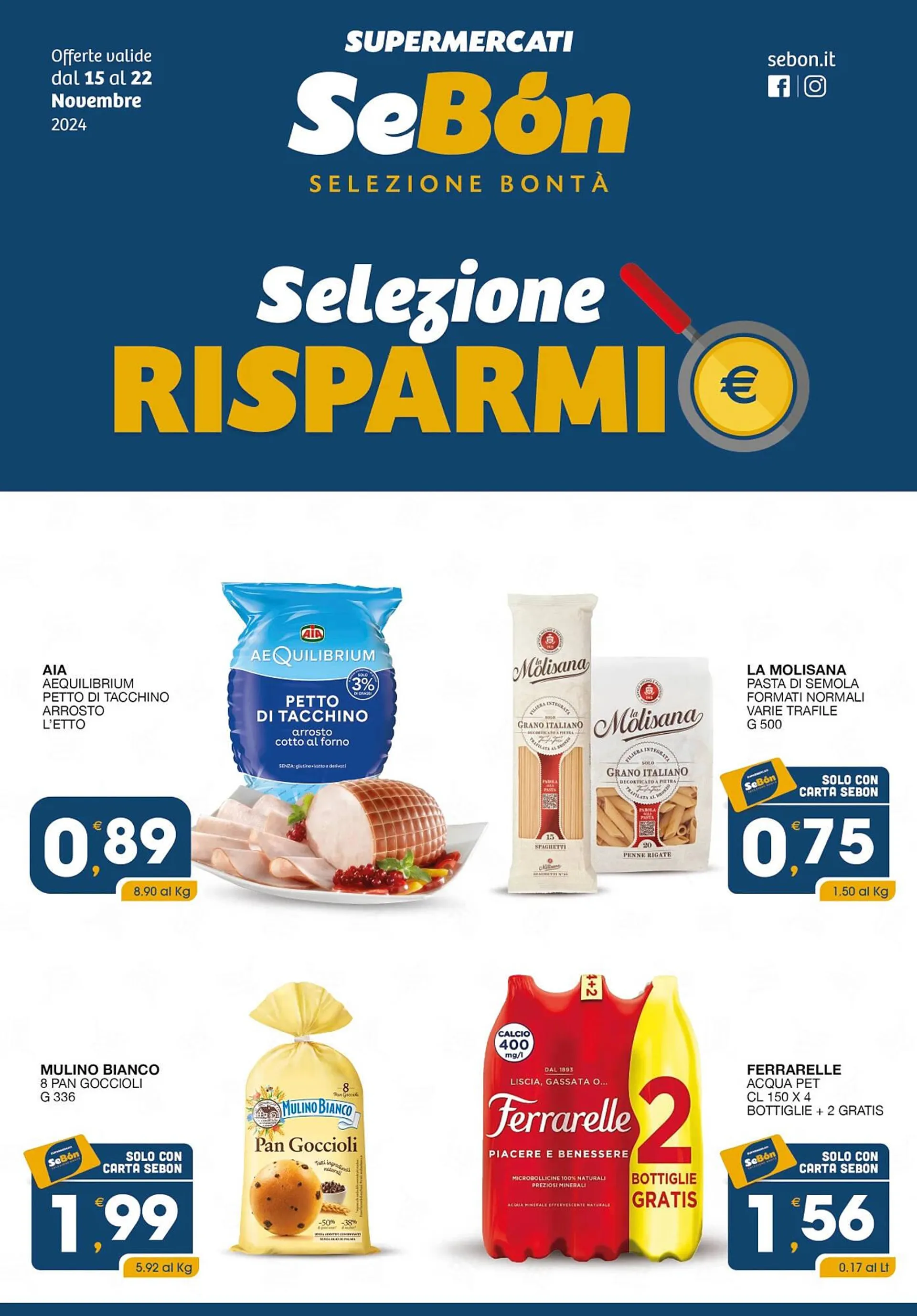 Volantino SeBón Supermercati da 15 novembre a 22 novembre di 2024 - Pagina del volantino 