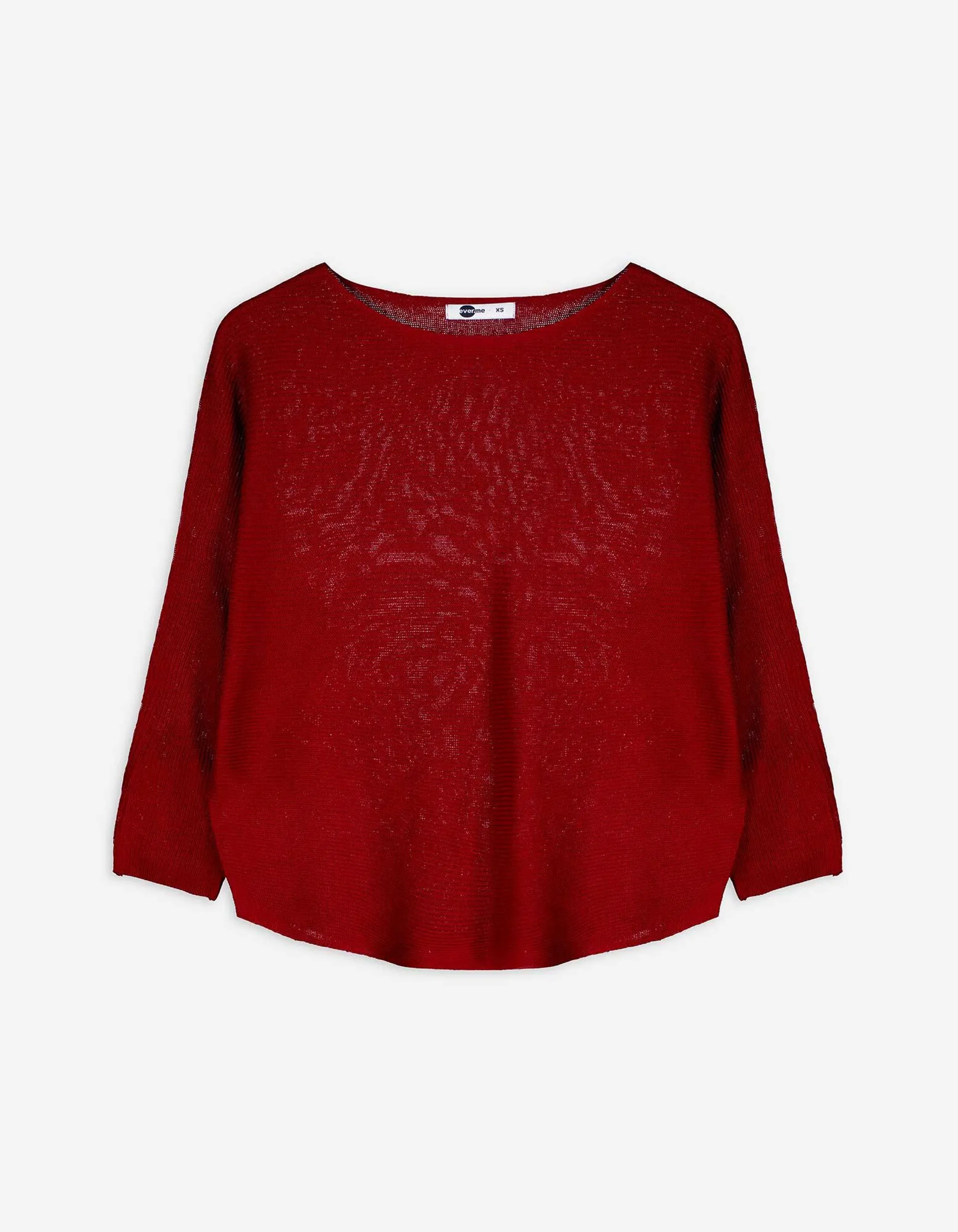 Maglione - Maniche spioventi - rosso scuro