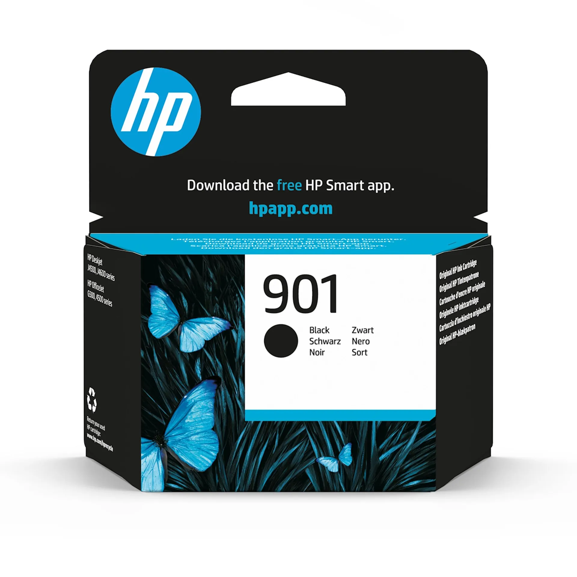 Hp Italia Spa - 901 cartuccia di inchiostro originale, Nero