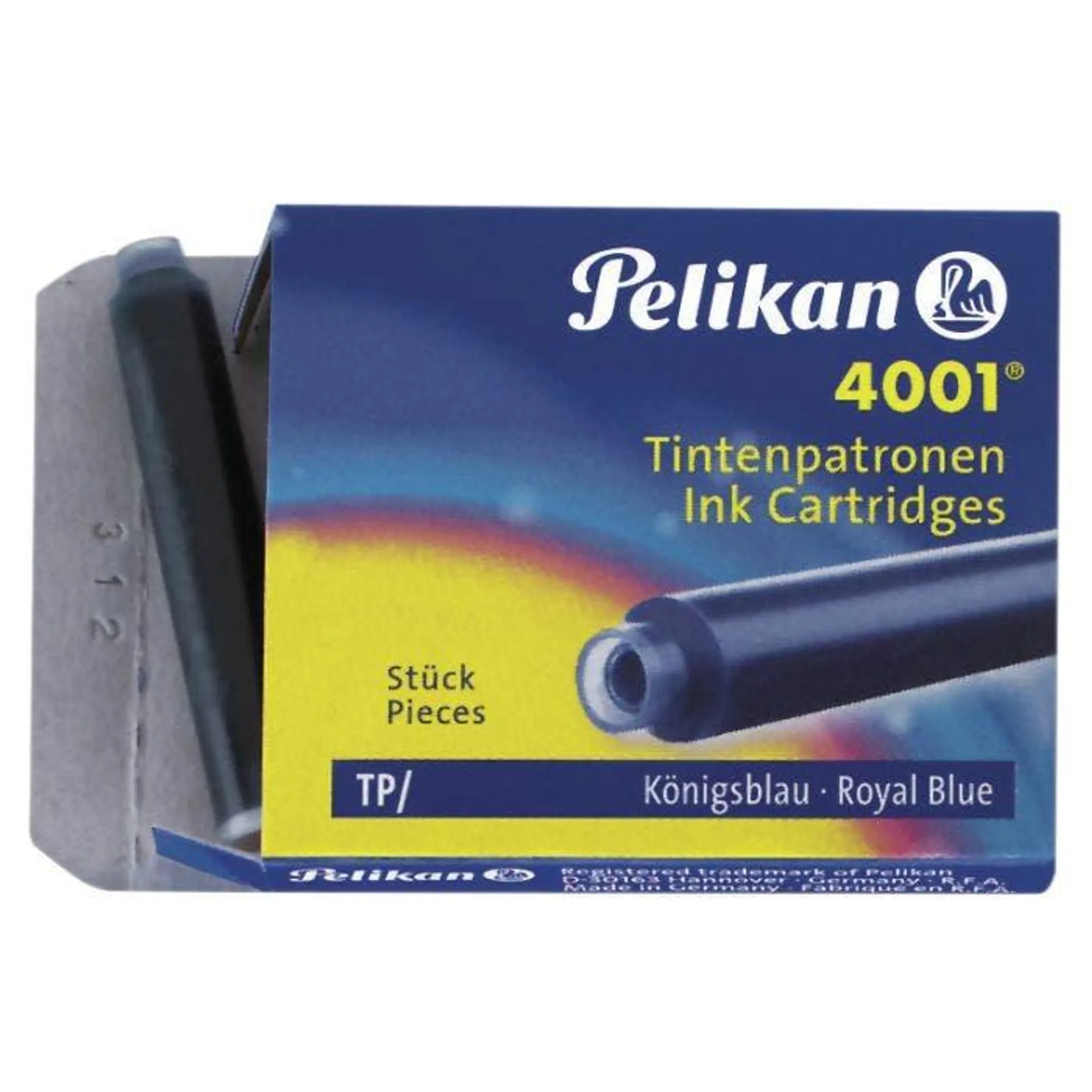 Cartucce per sferografica pelikan twist eco blu - 5 pezzi