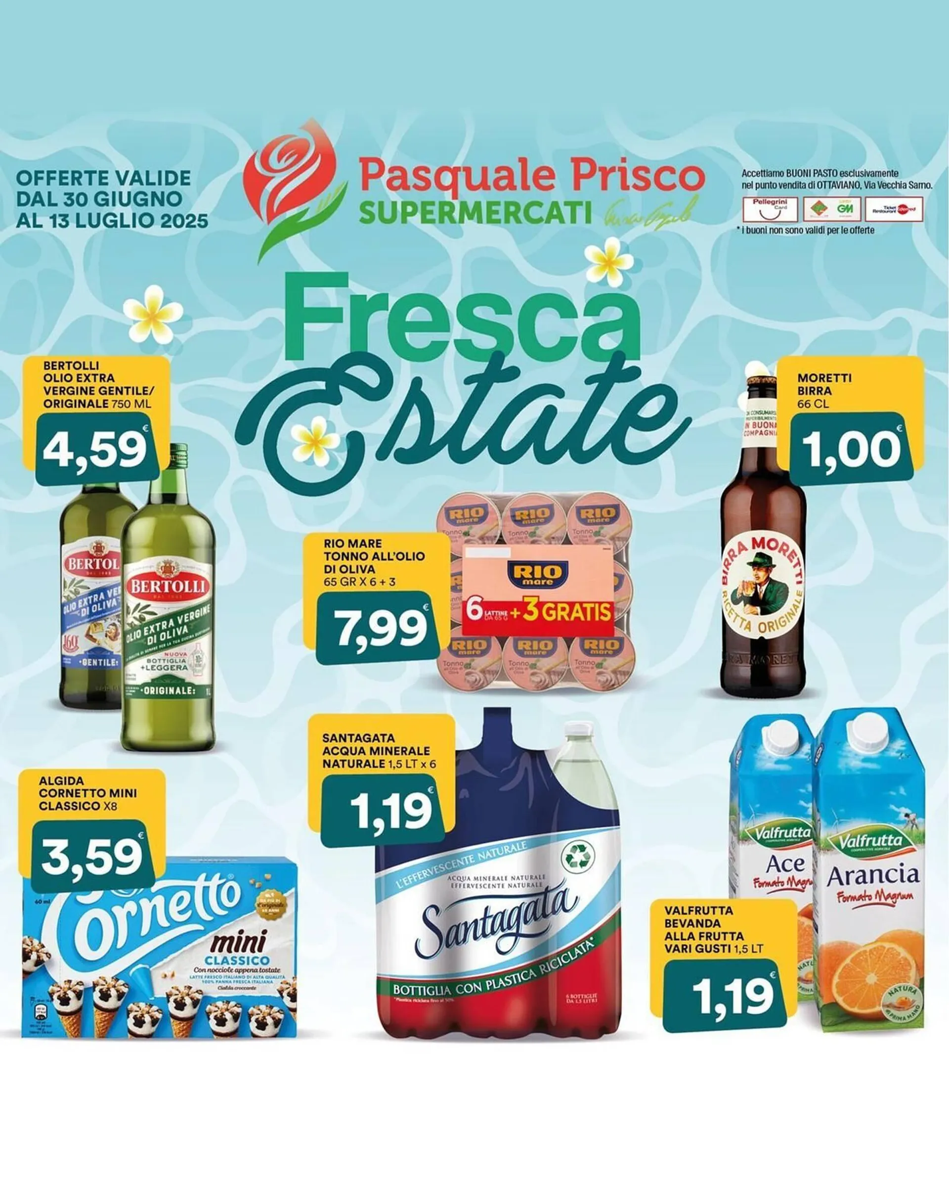 Volantino Supermercati Pasquale Prisco da 30 giugno a 13 luglio di 2025 - Pagina del volantino 1