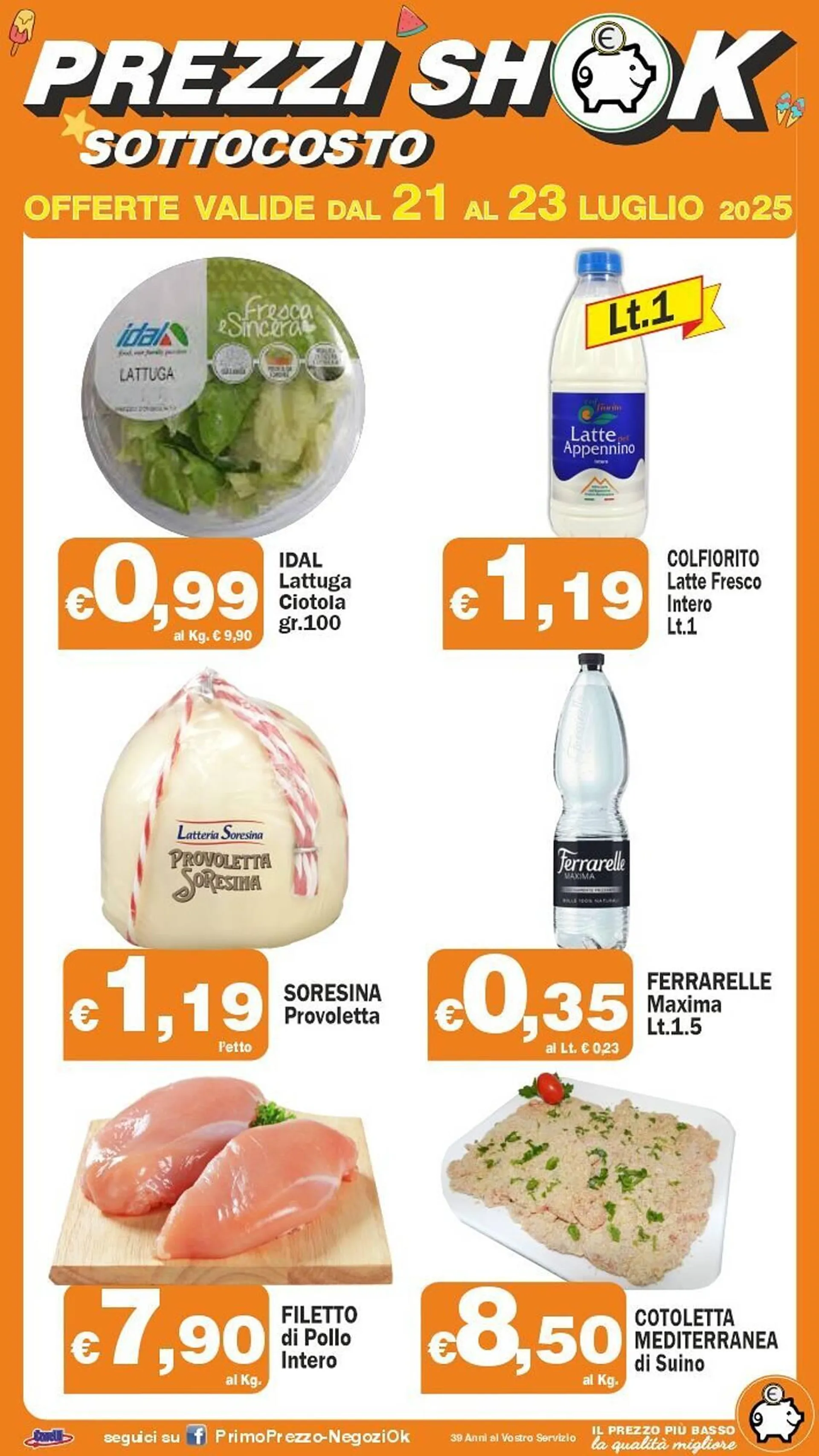 Volantino Primo Prezzo da 21 luglio a 23 luglio di 2025 - Pagina del volantino 1