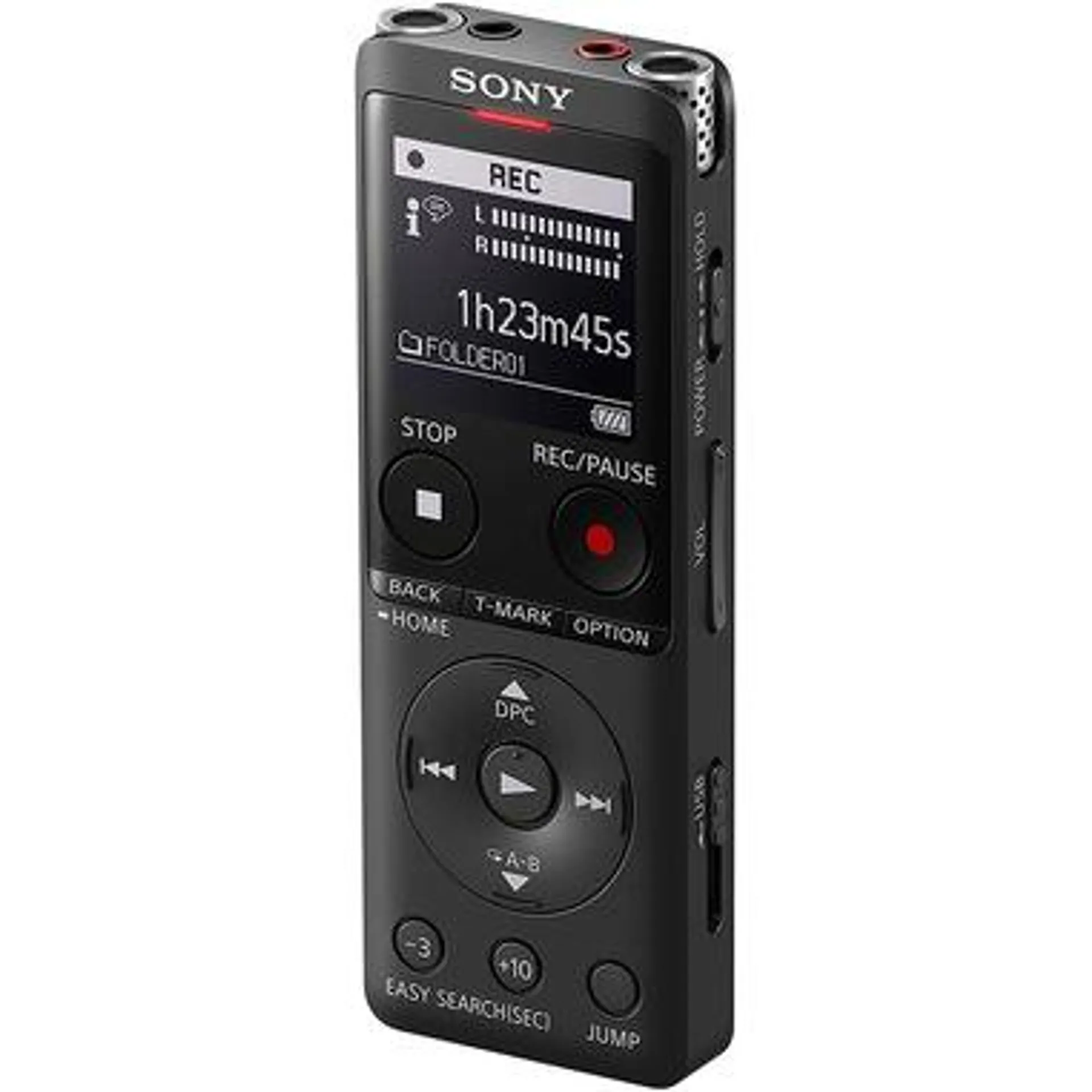 Sony ICD-UX570 Memoria interna e scheda di memoria Nero