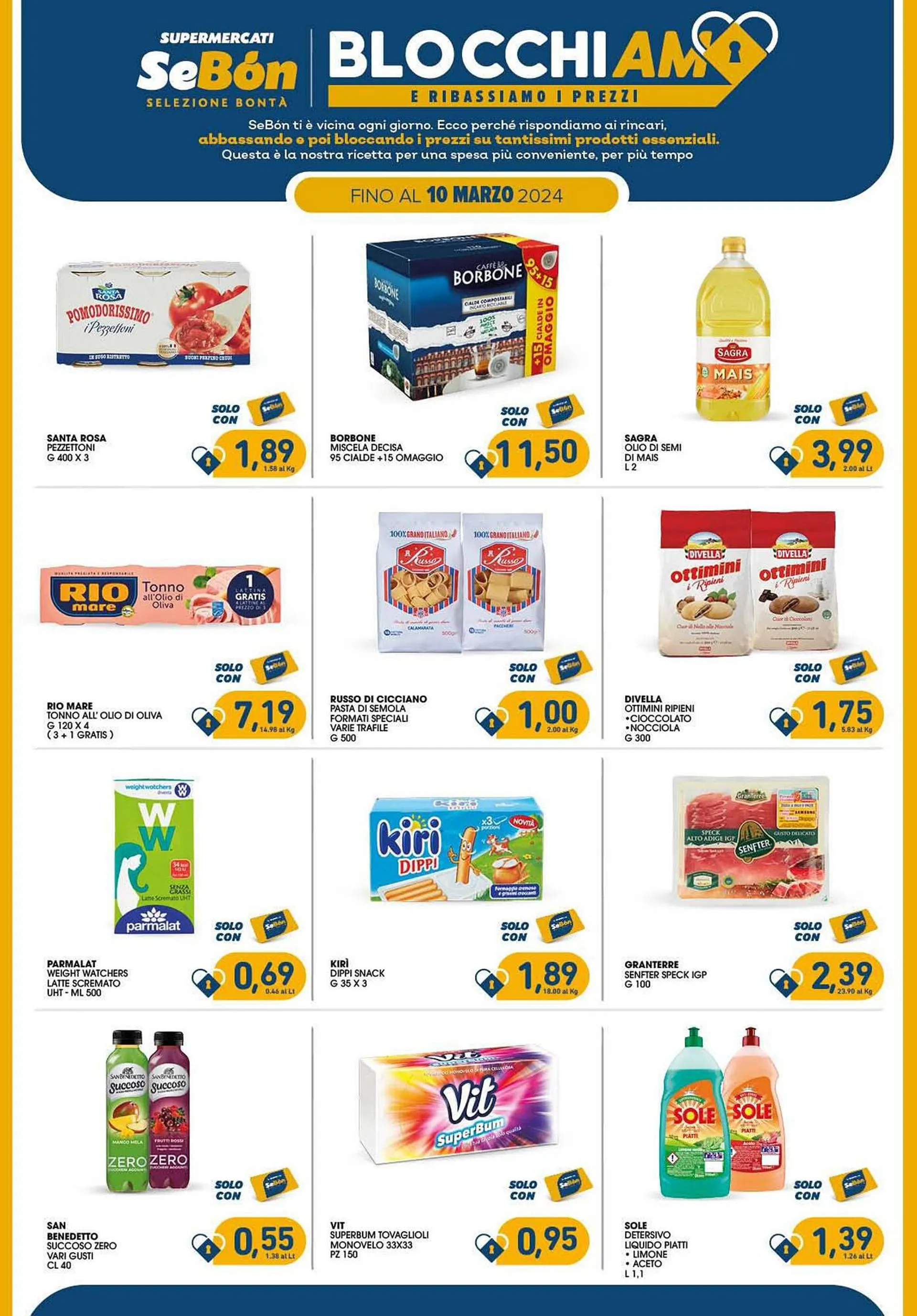 Volantino SeBón Supermercati da 8 febbraio a 10 marzo di 2024 - Pagina del volantino 