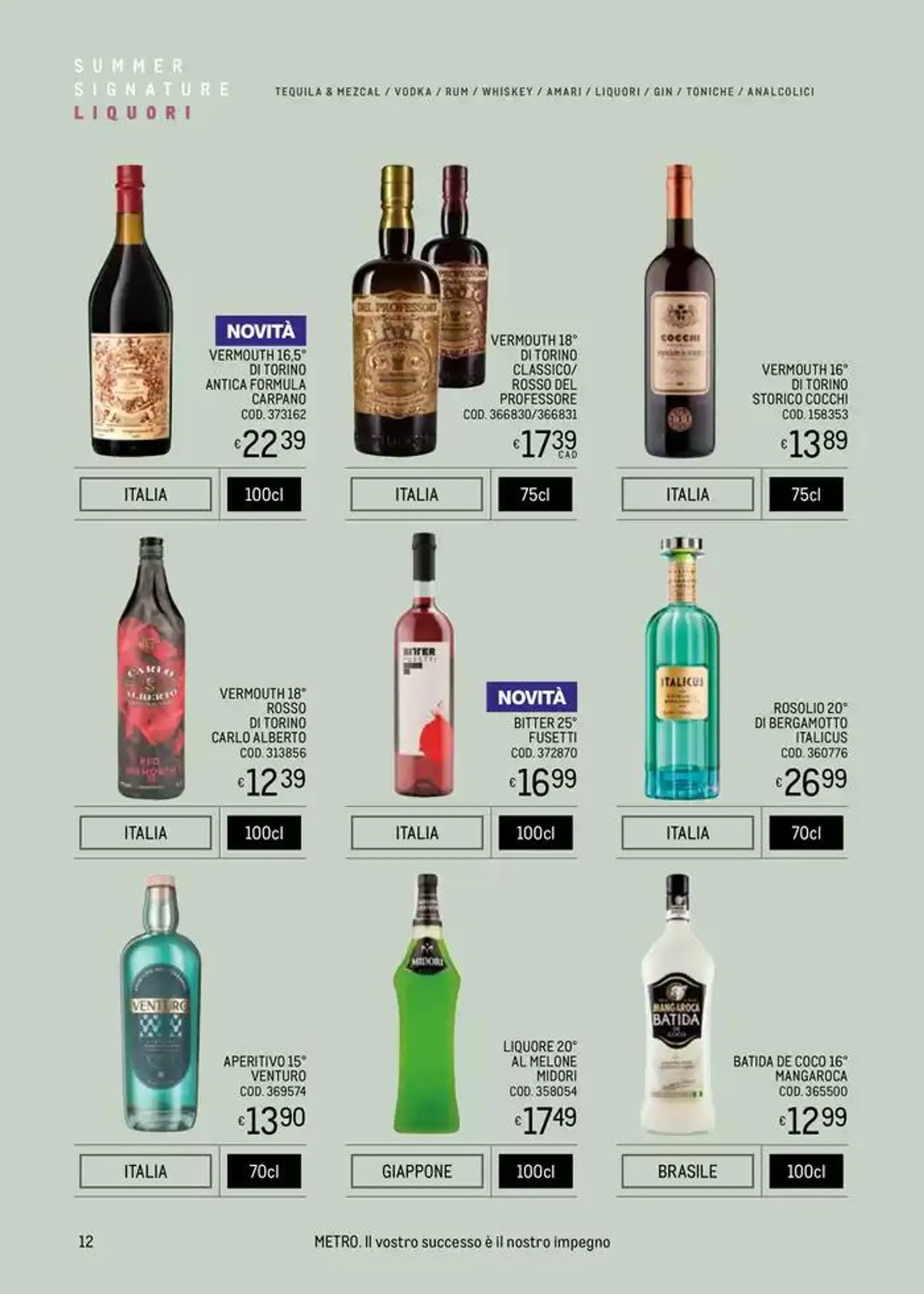 METRO SPIRITS ESTATE 2025 da 9 maggio a 27 agosto di 2025 - Pagina del volantino 12