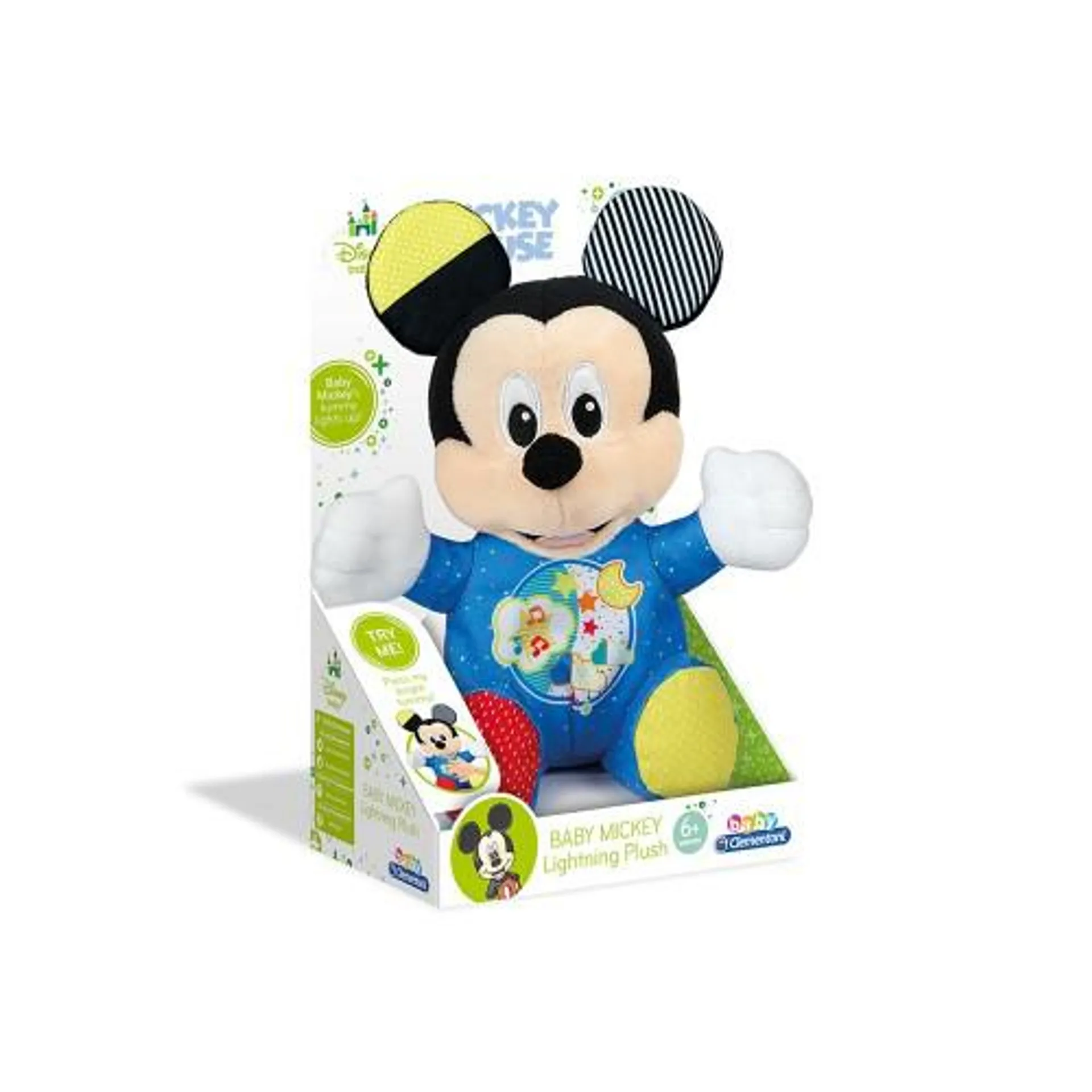 Baby Mickey - Peluche Interattivo con luci - Clementoni