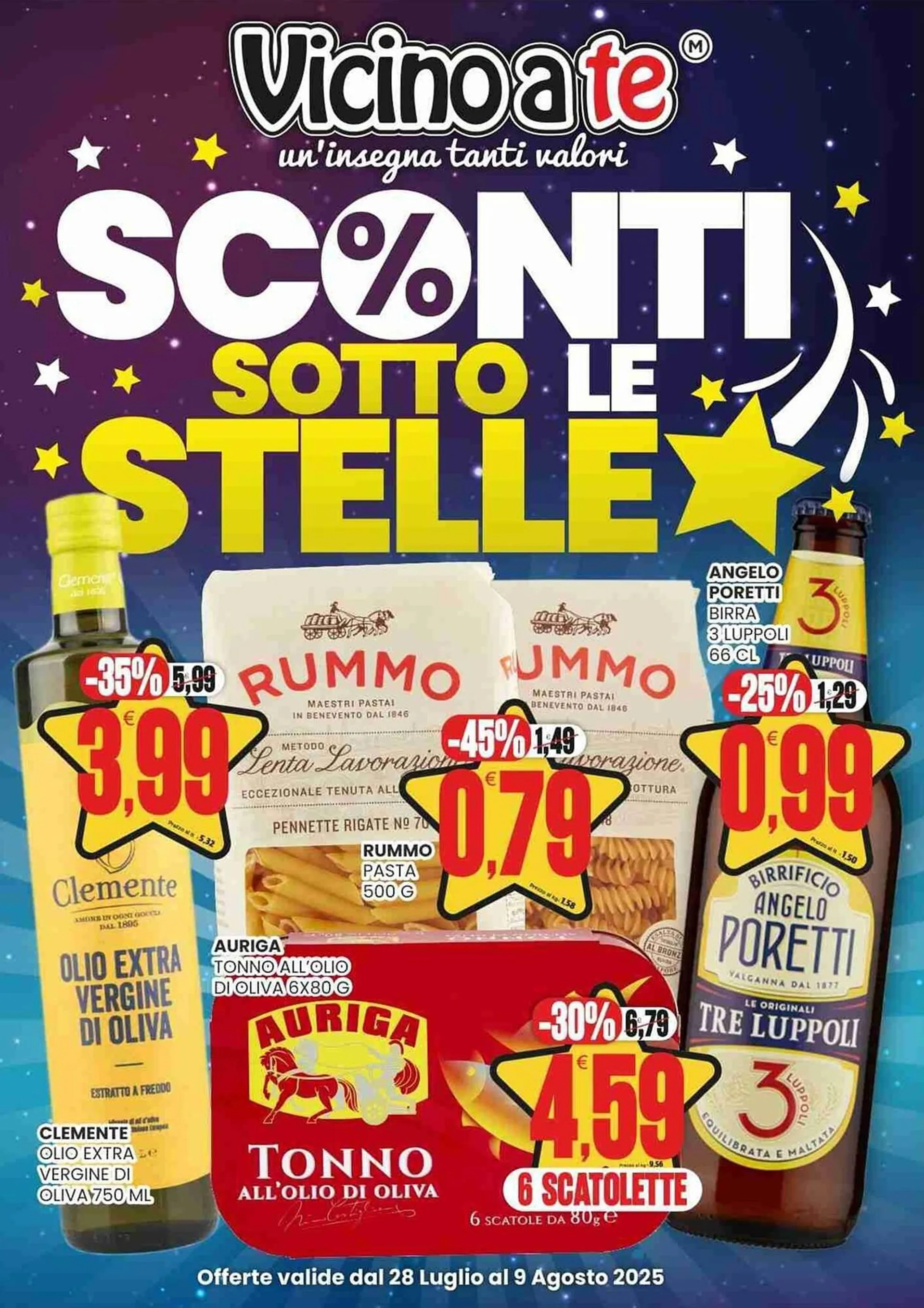 Volantino Vicino a te supermercati da 28 luglio a 9 agosto di 2025 - Pagina del volantino 1
