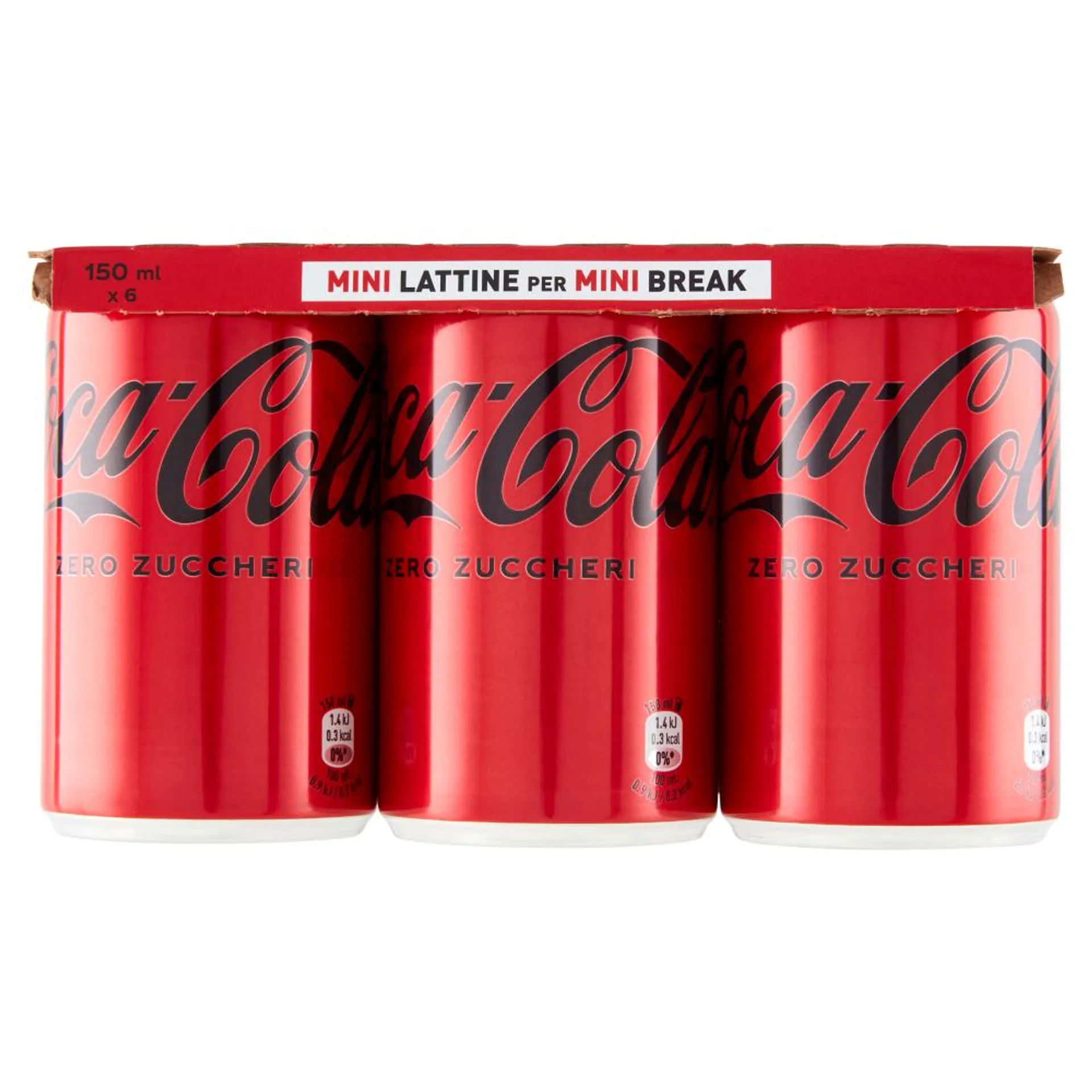 COCA-COLA Zero Zuccheri Minican 6 x 150 ml