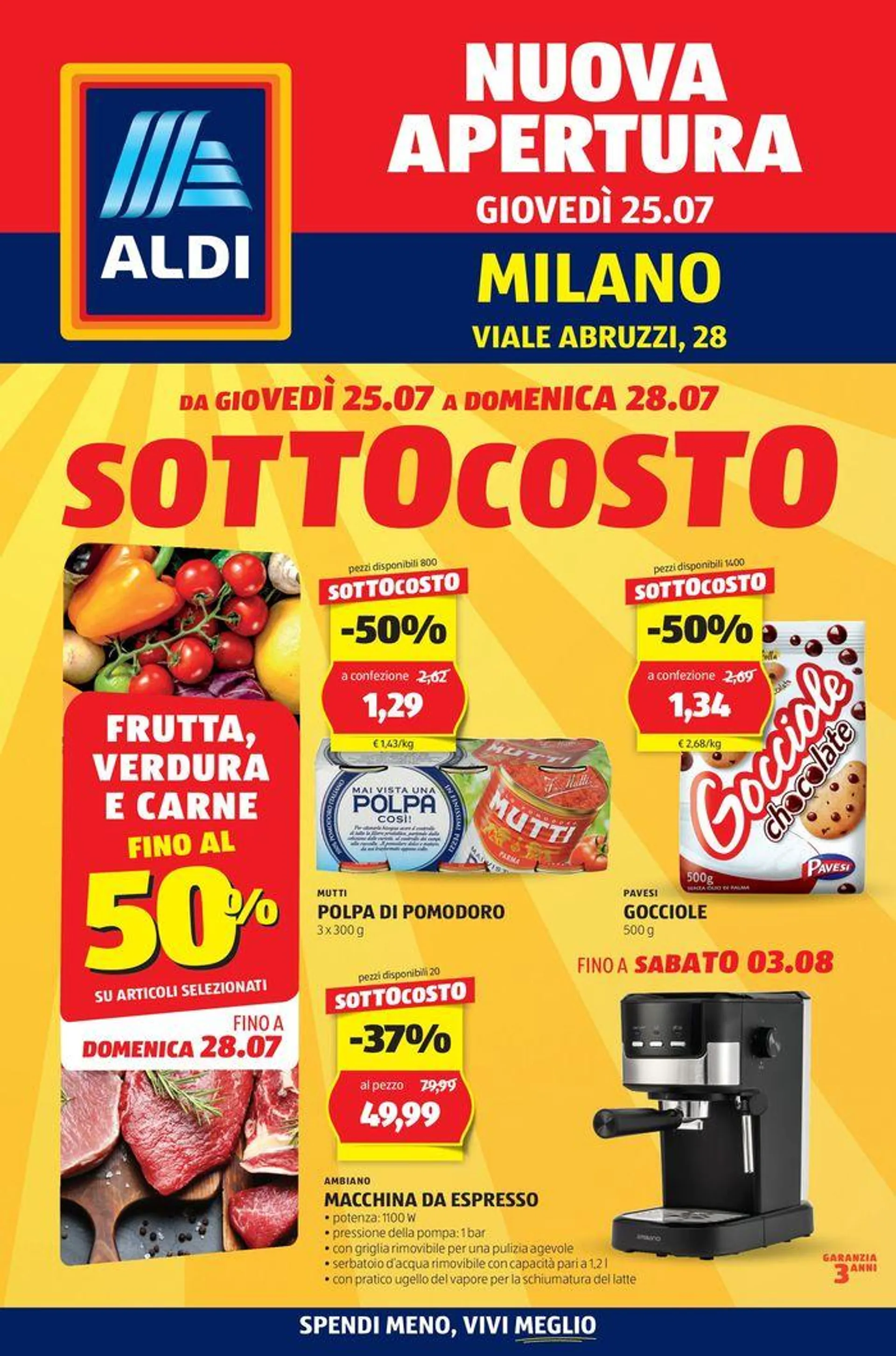 SOTTOCOSTO da 25 luglio a 28 luglio di 2024 - Pagina del volantino 1