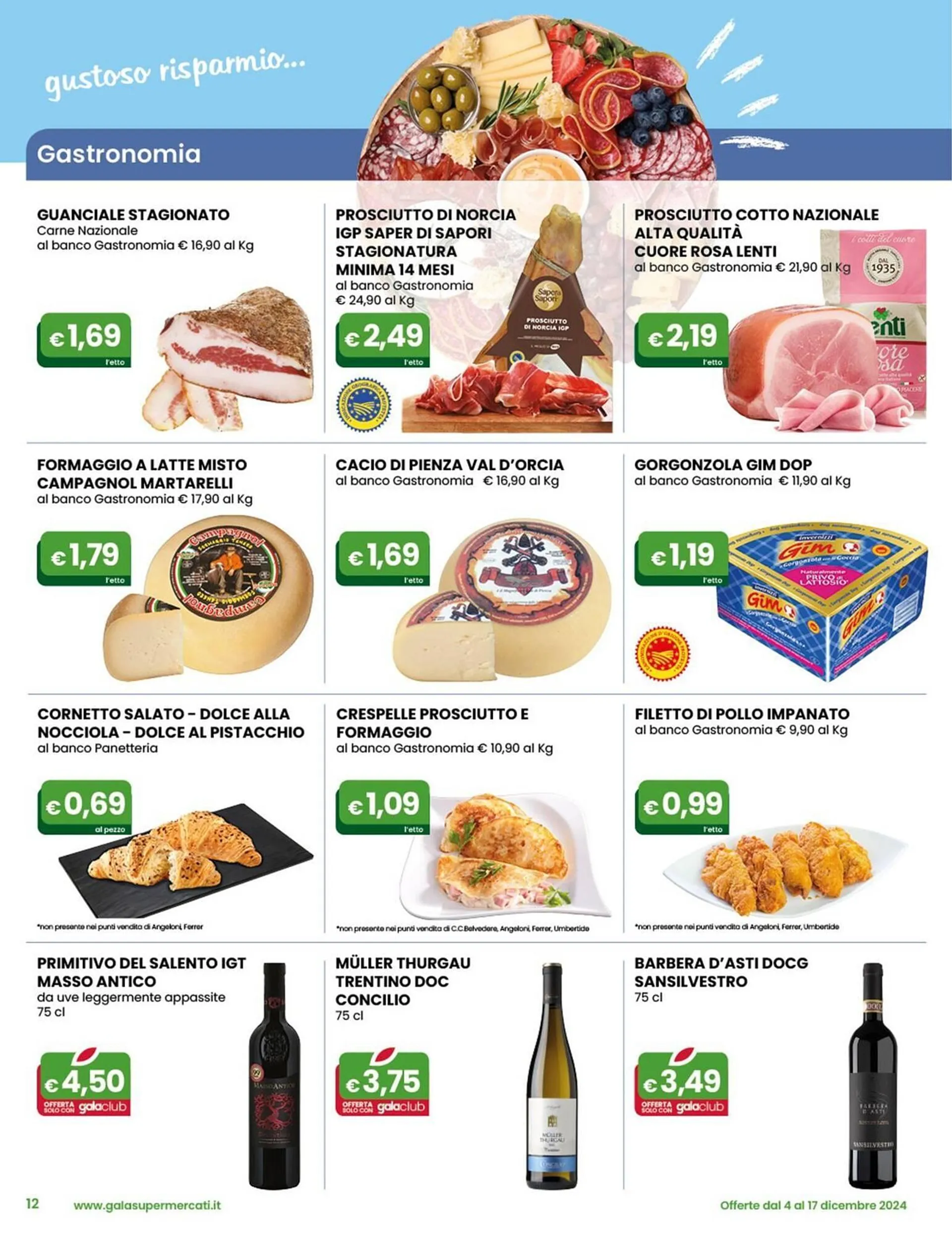 Volantino Gala Supermercati da 4 dicembre a 17 dicembre di 2024 - Pagina del volantino 12