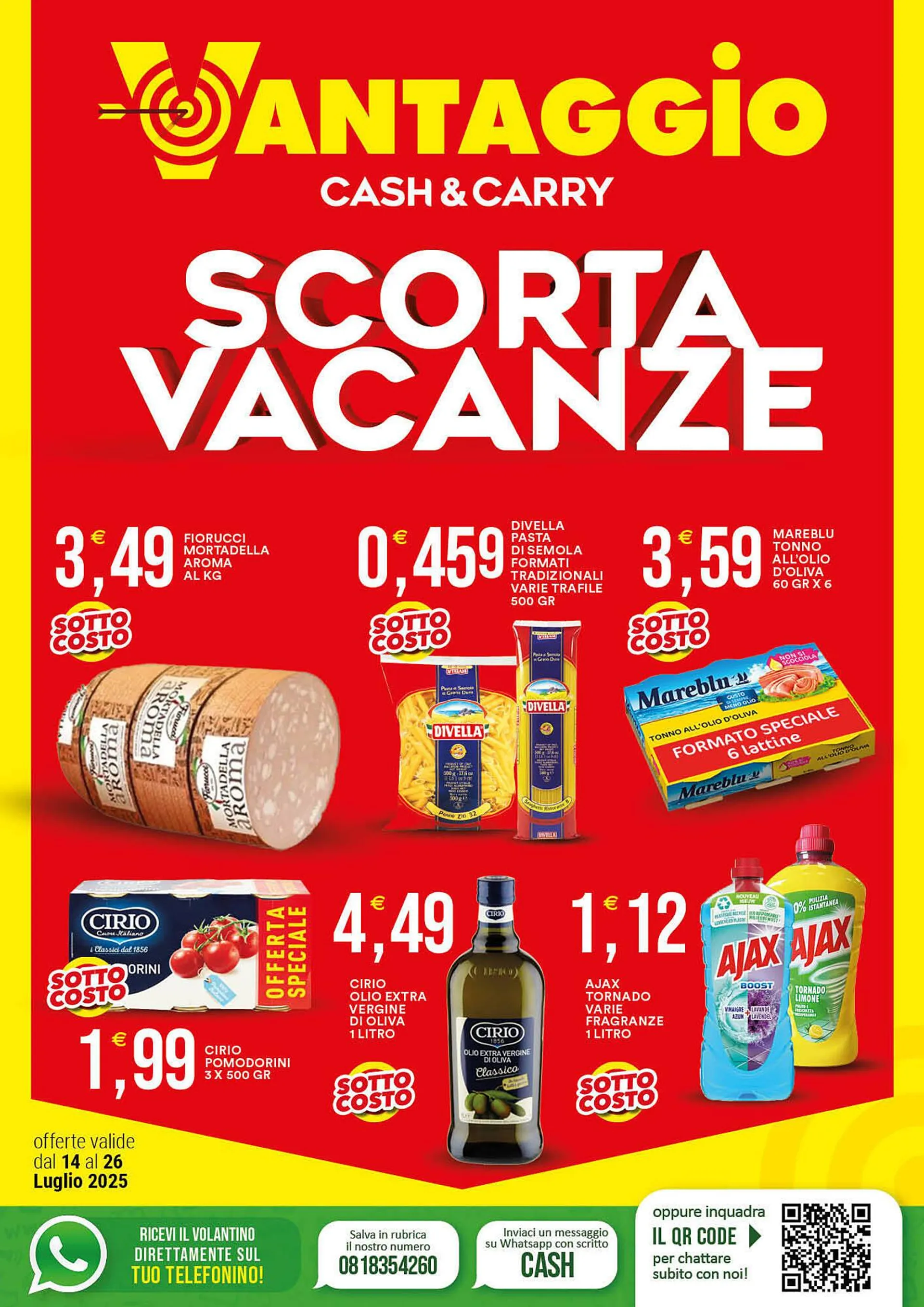 Volantino Vantaggio Cash&Carry da 14 luglio a 26 luglio di 2025 - Pagina del volantino 1