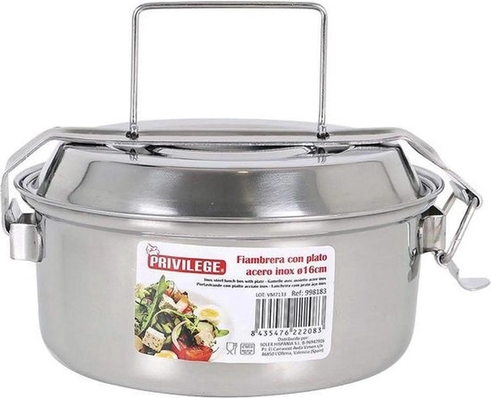 Portavivande Acciaio Inox 16Cm W / Pi "Privilege