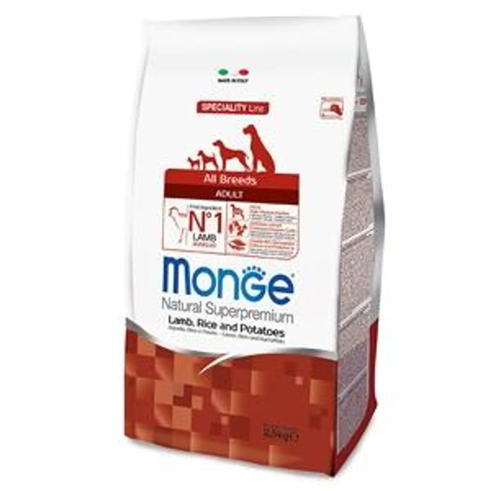 Monge - Natural Superpremium All Breeds Adult Agnello Riso e Patate