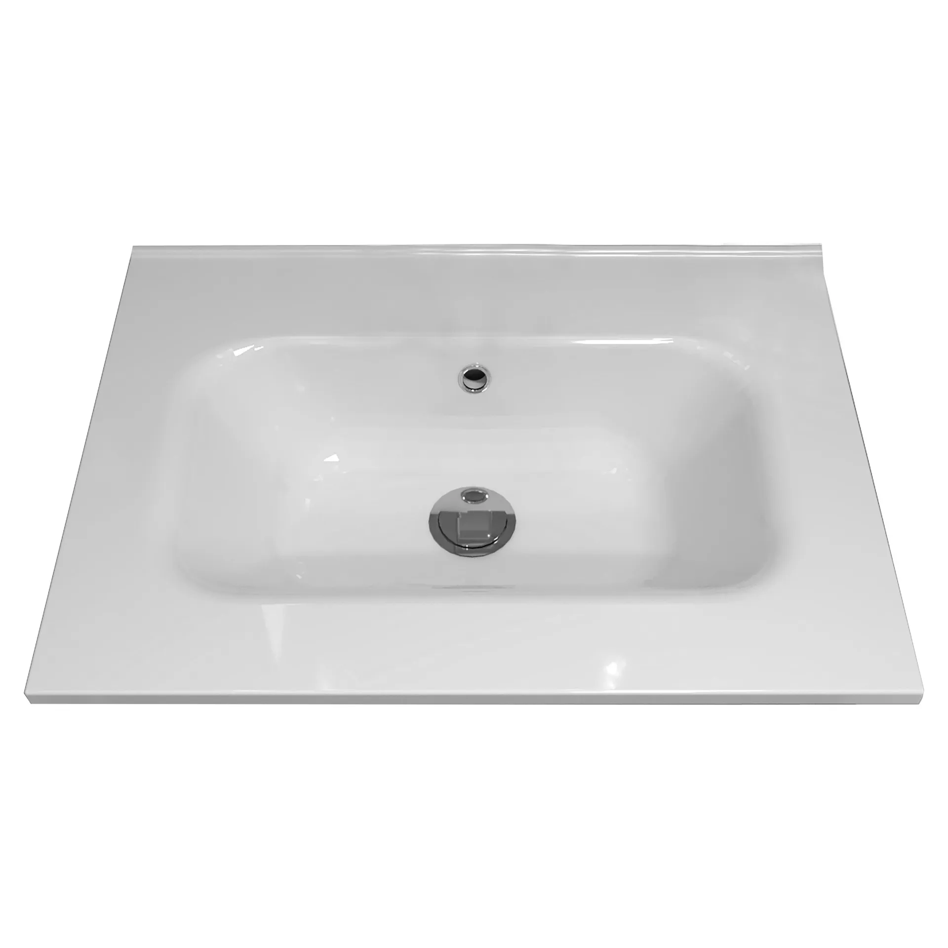 Lavabo incasso venus gold una vasca in ceramica bianco 61x2x46 cm (lxhxp)