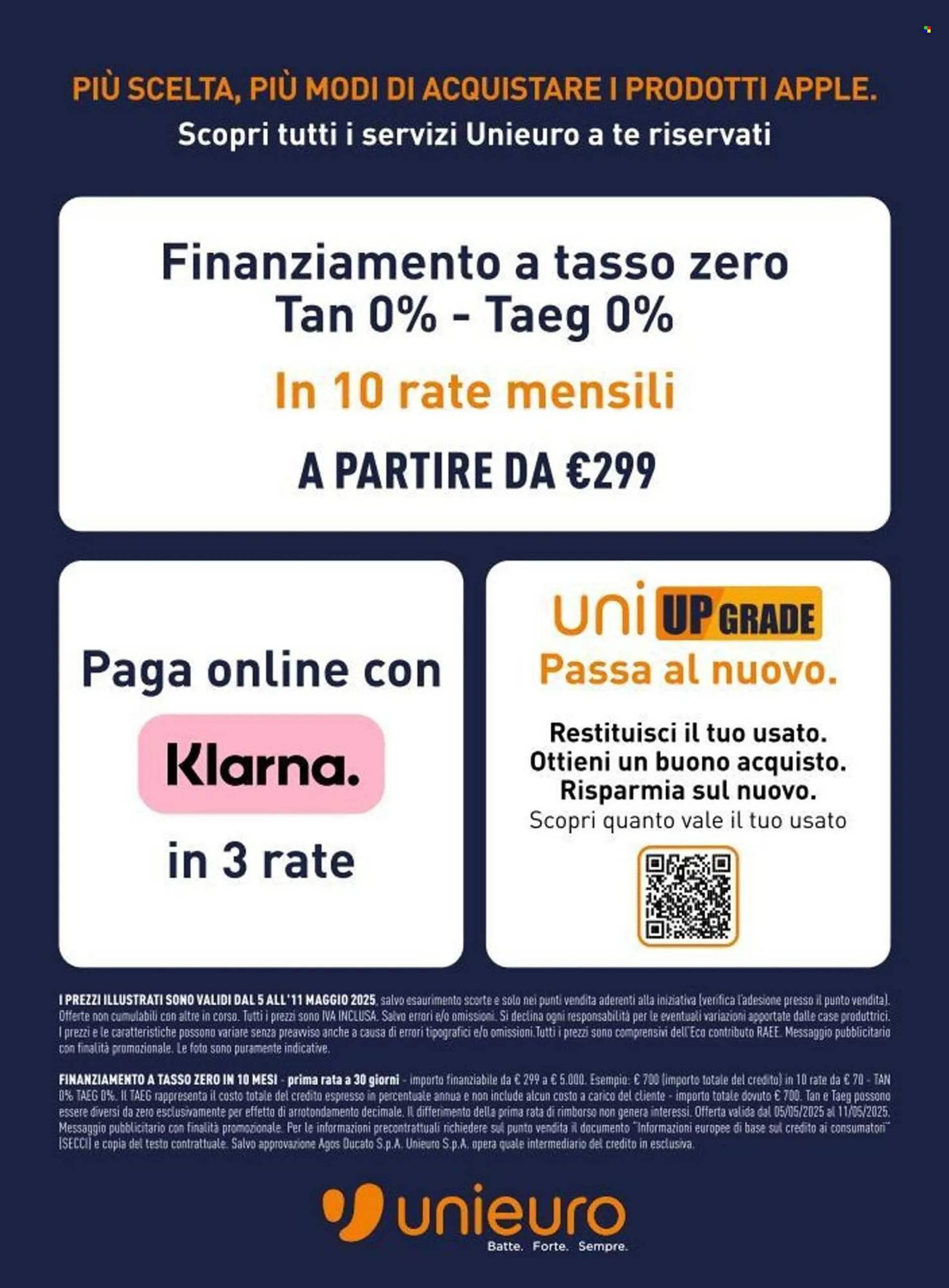 Volantino Unieuro da 5 maggio a 11 maggio di 2025 - Pagina del volantino 19