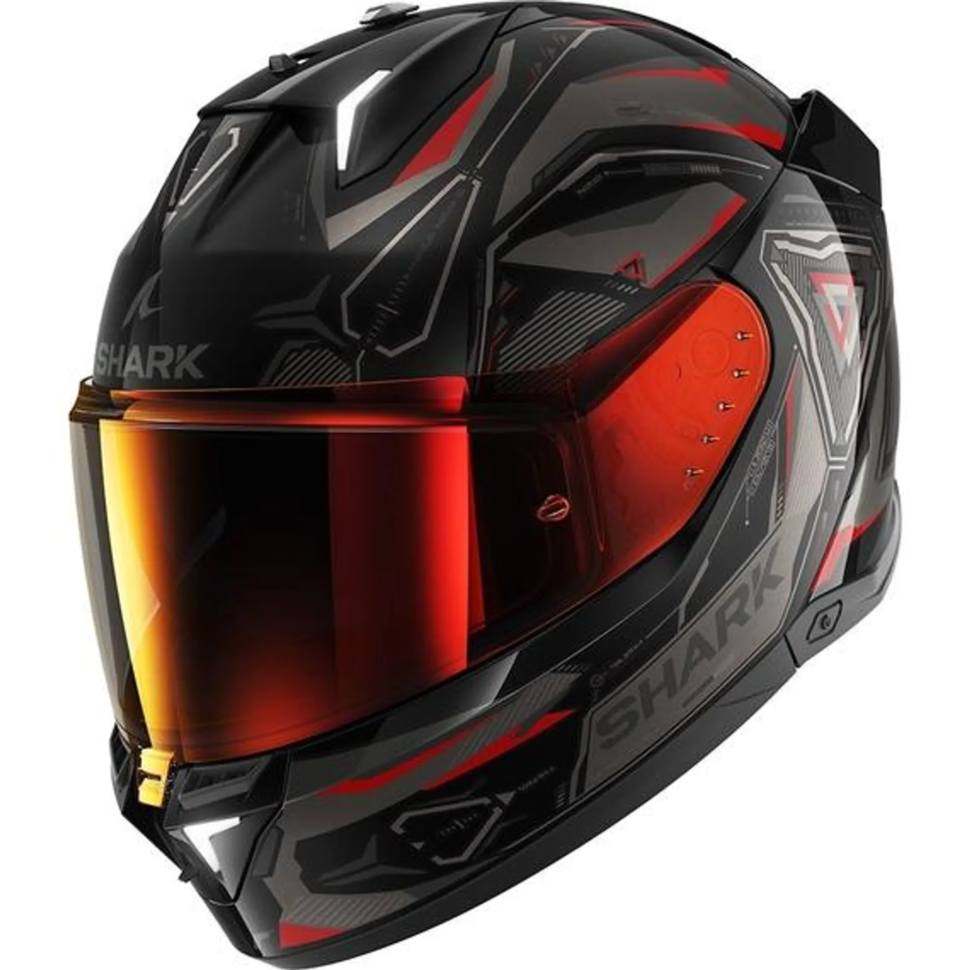 SKWAL i3 LED full face helmet Linik Black/Grey/Red