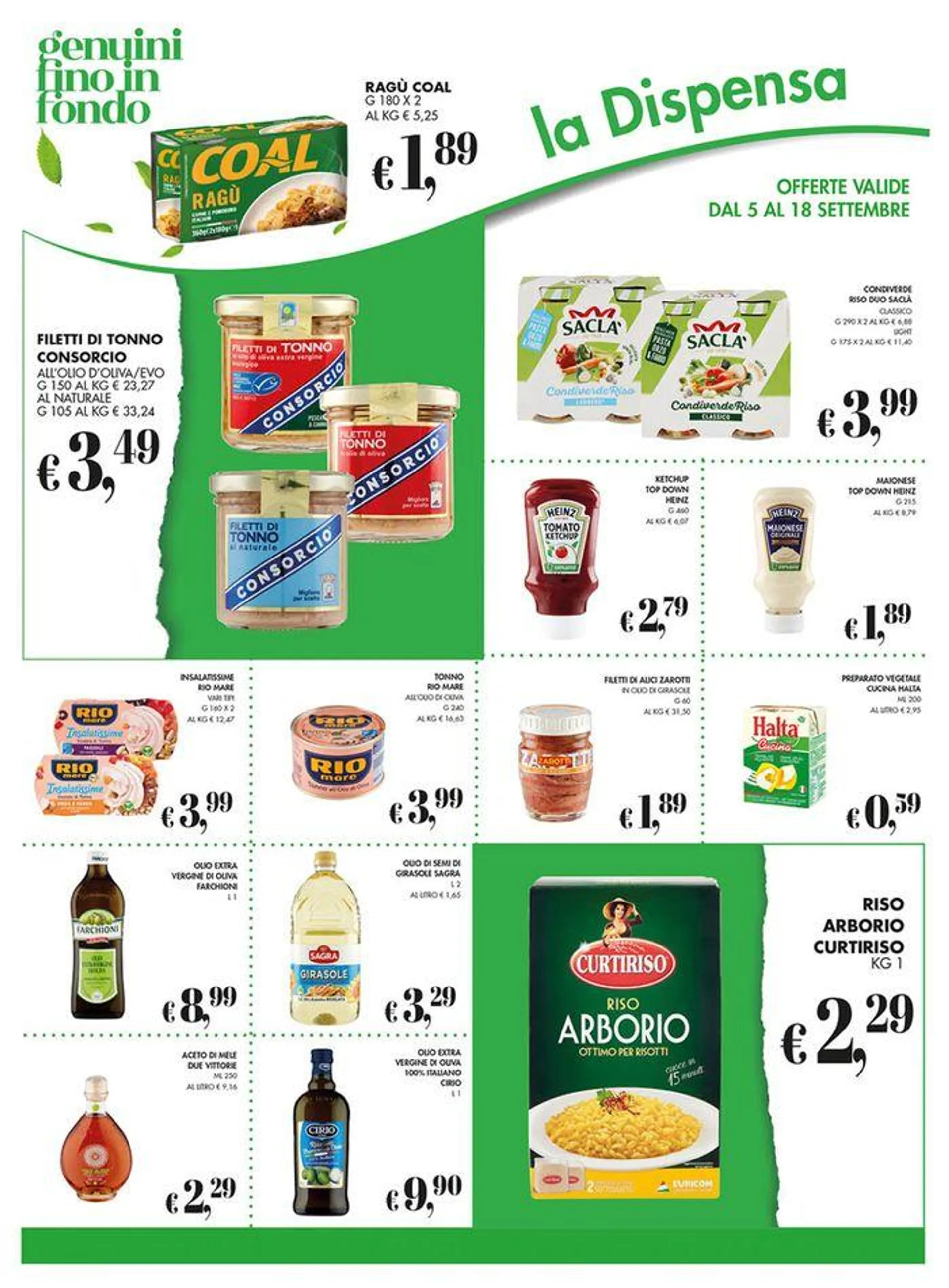 Offerte valide dal 5 al 18 settembre. - 14