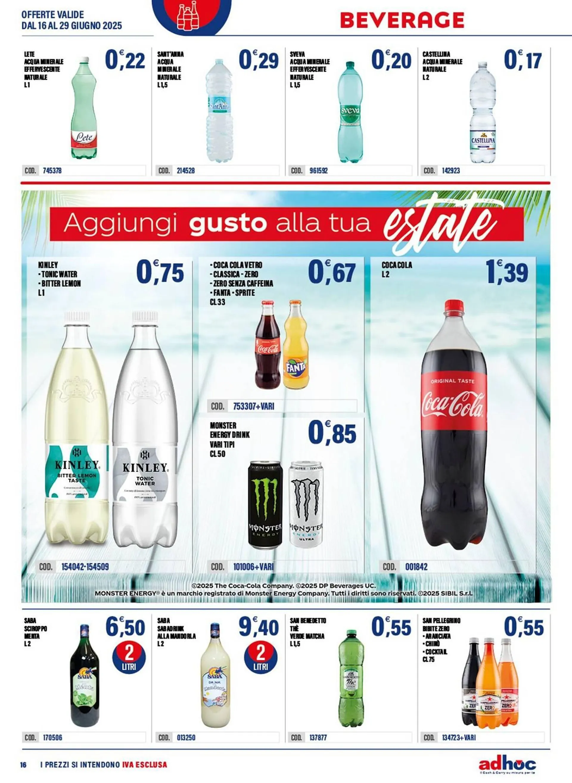 Volantino Adhoc da 16 giugno a 29 giugno di 2025 - Pagina del volantino 16