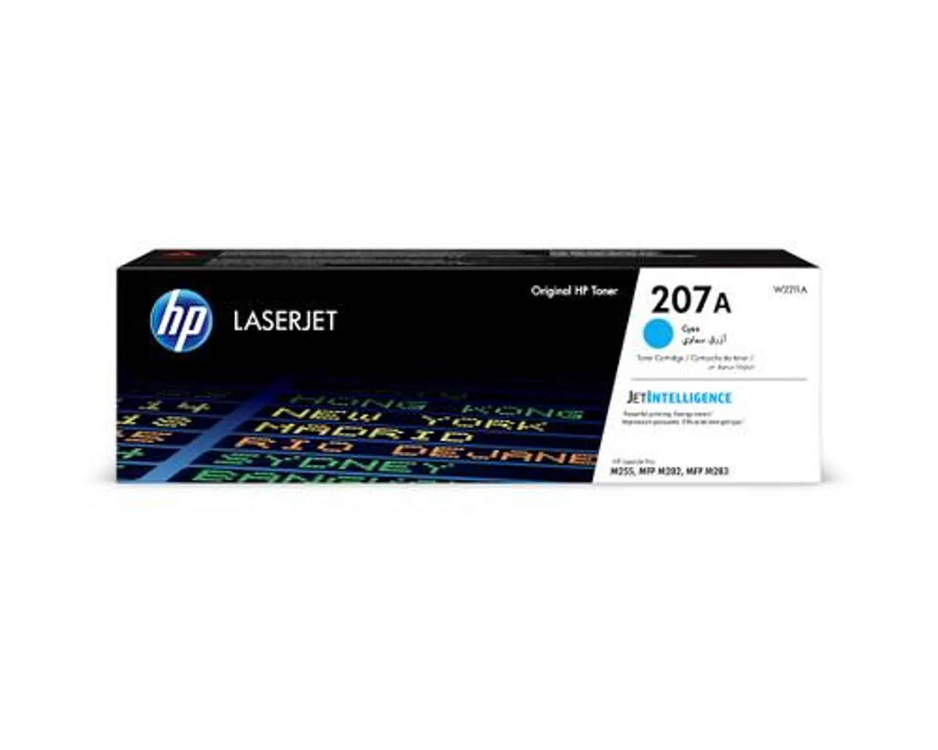 HP - HP 207A W2211A, Cartuccia Toner Originale, da 1250 Pagine, Compatibile con Stampanti HP LaserJet Serie Pro, Ciano