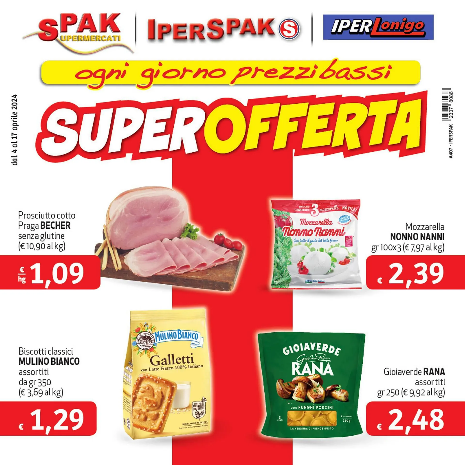 Volantino Spak Supermercati da 4 aprile a 17 aprile di 2024 - Pagina del volantino 1