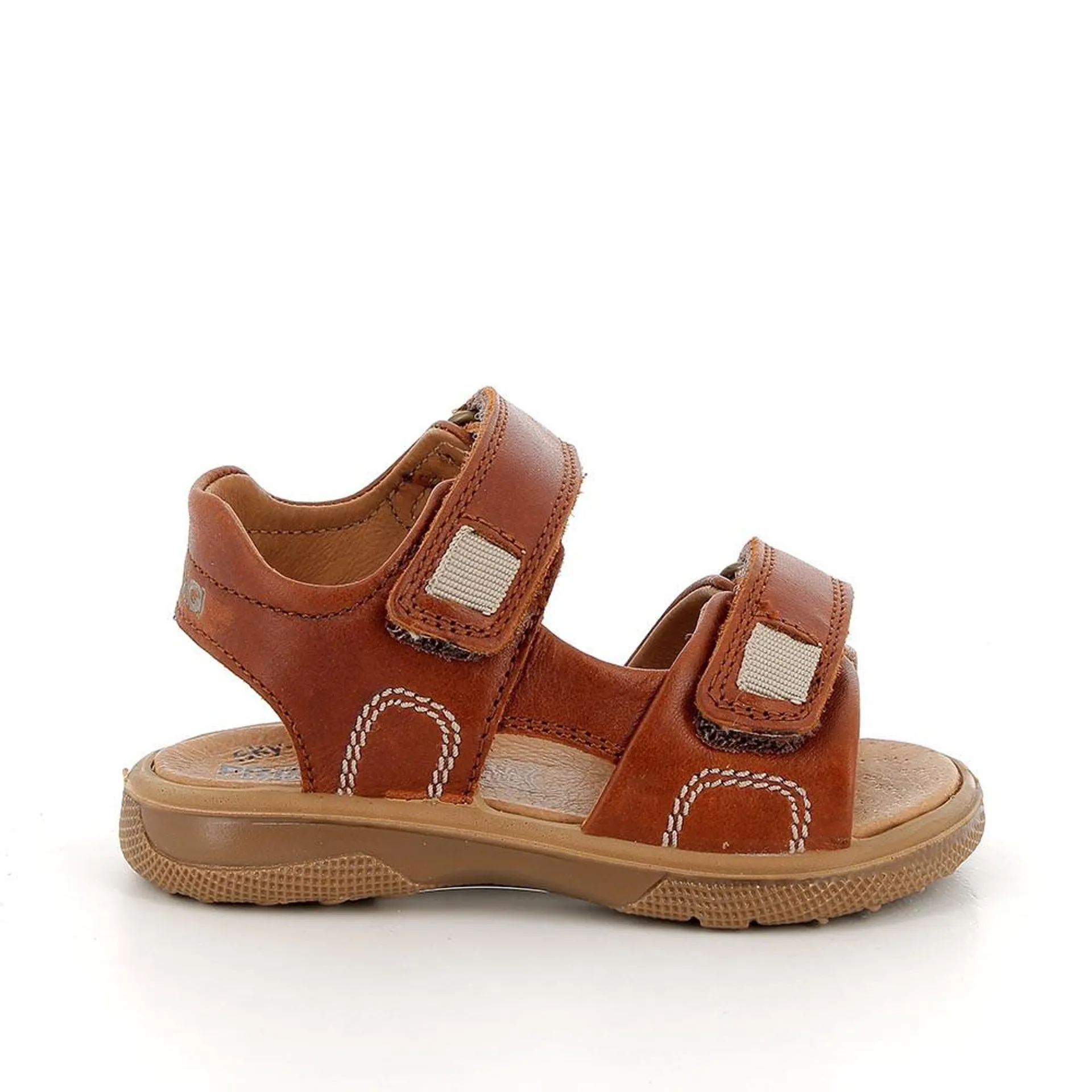 Sandali in pelle da bambino cognac