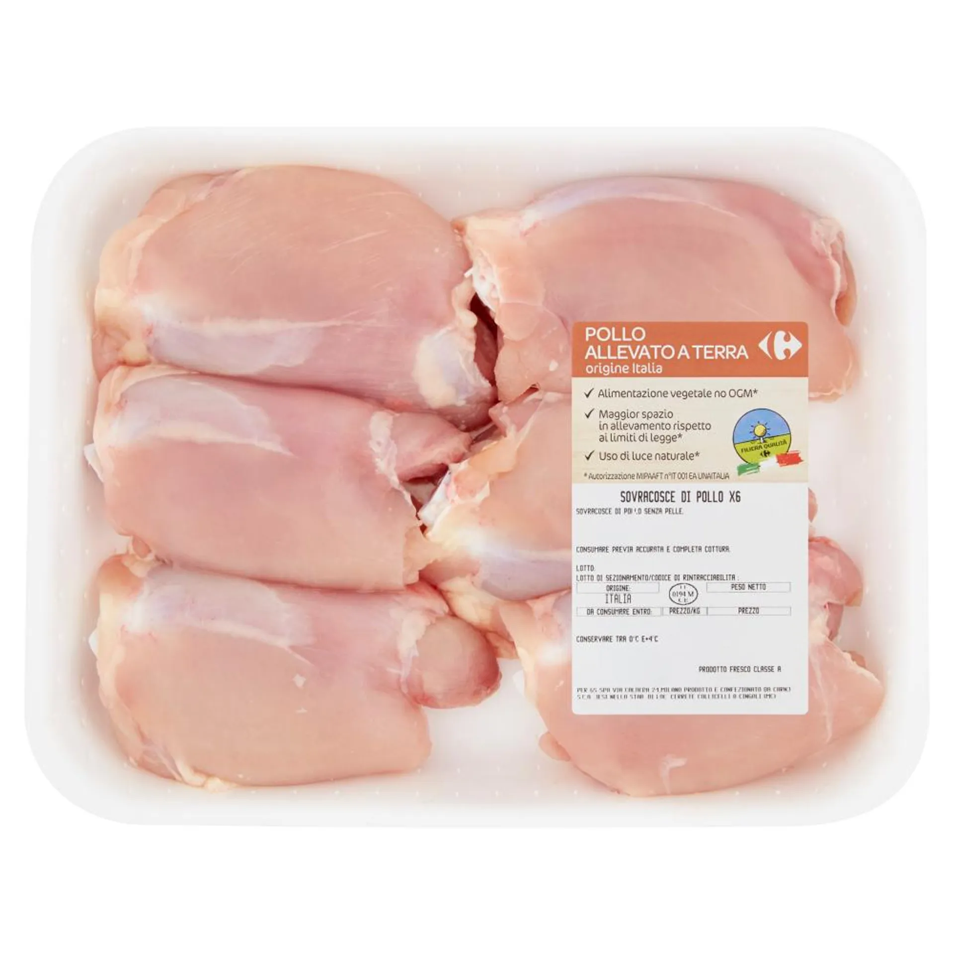 Carrefour Filiera Qualità Sovracosce di Pollo x6