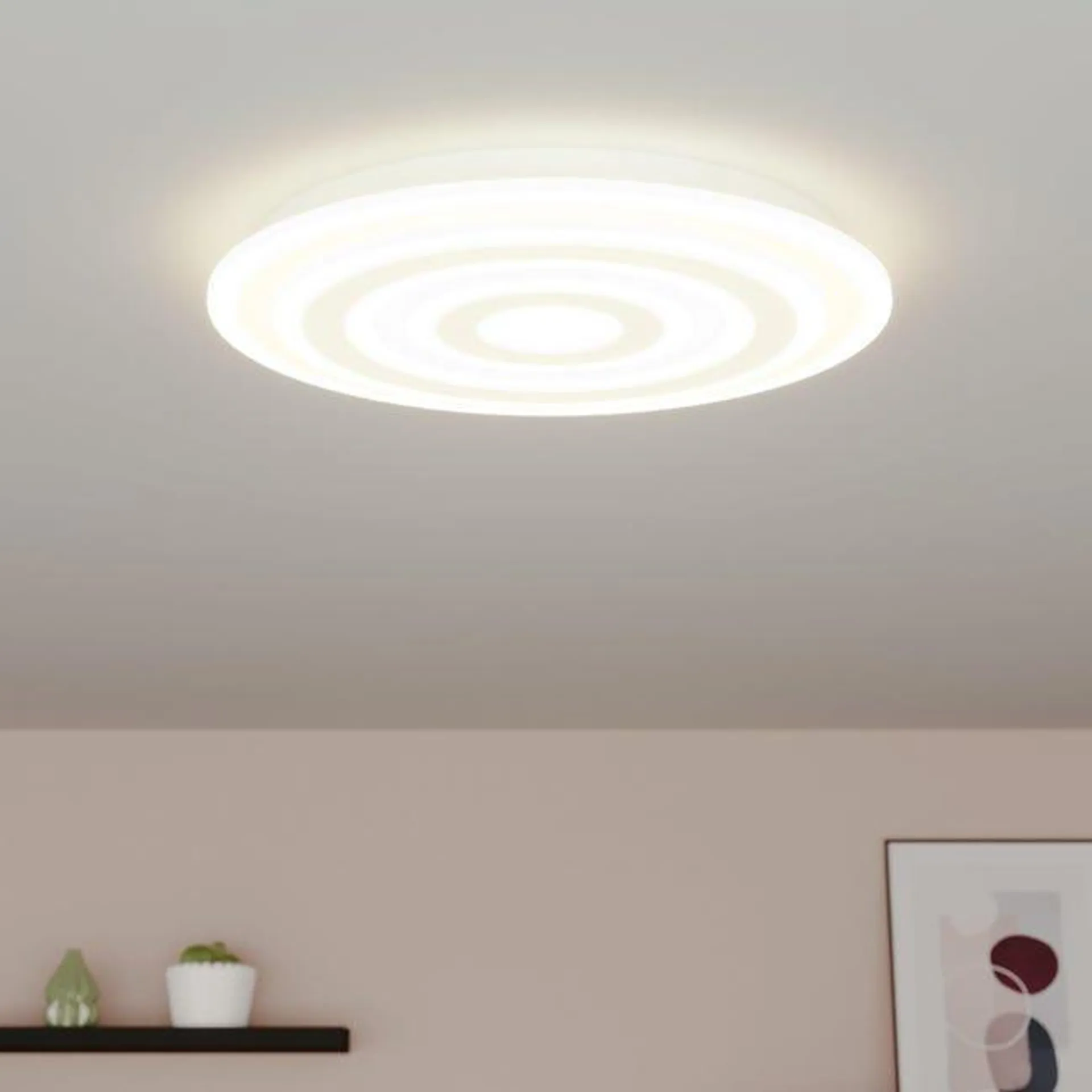 Plafoniera moderno LED Regalis, bianco Ø 50 cm, luce calda, 3155 LM INSPIRE Vedi i dettagli del prodotto