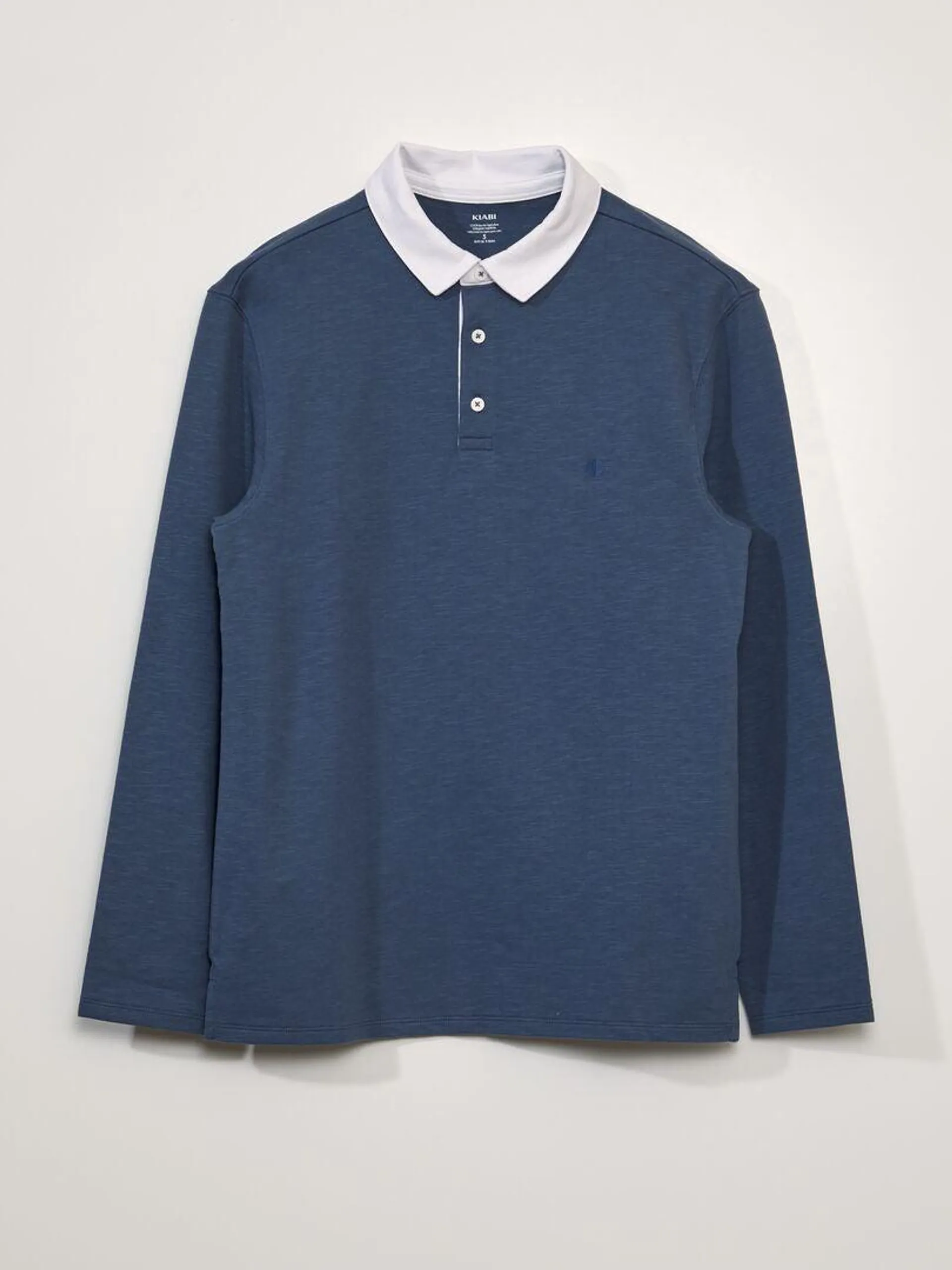 Polo en jersey - Bleu