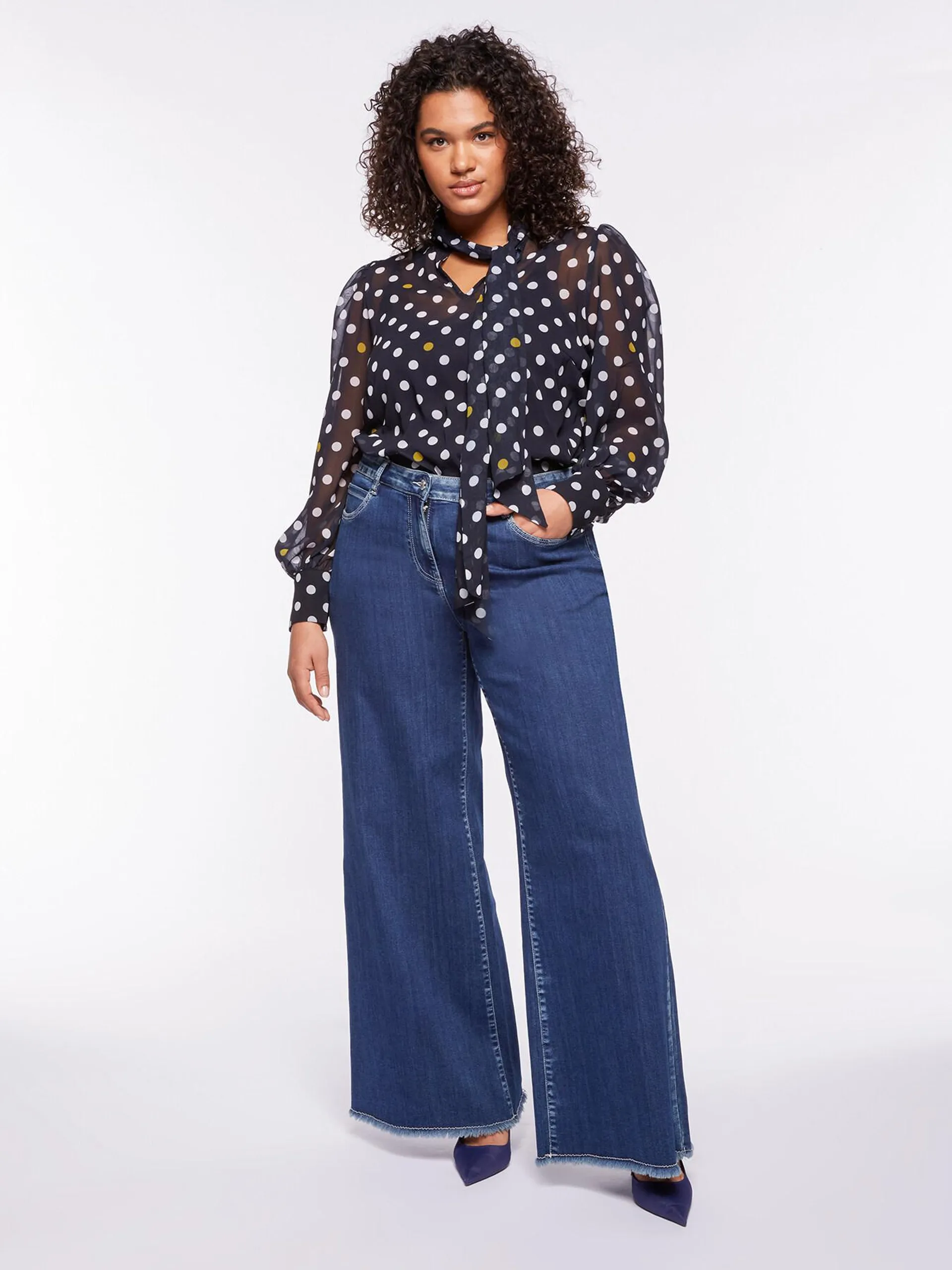 Jeans wide leg flare