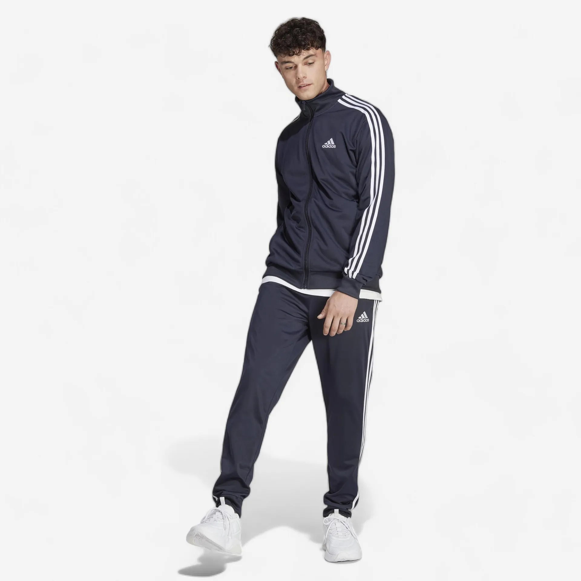 Tuta ADIDAS uomo ginnastica leggera blu