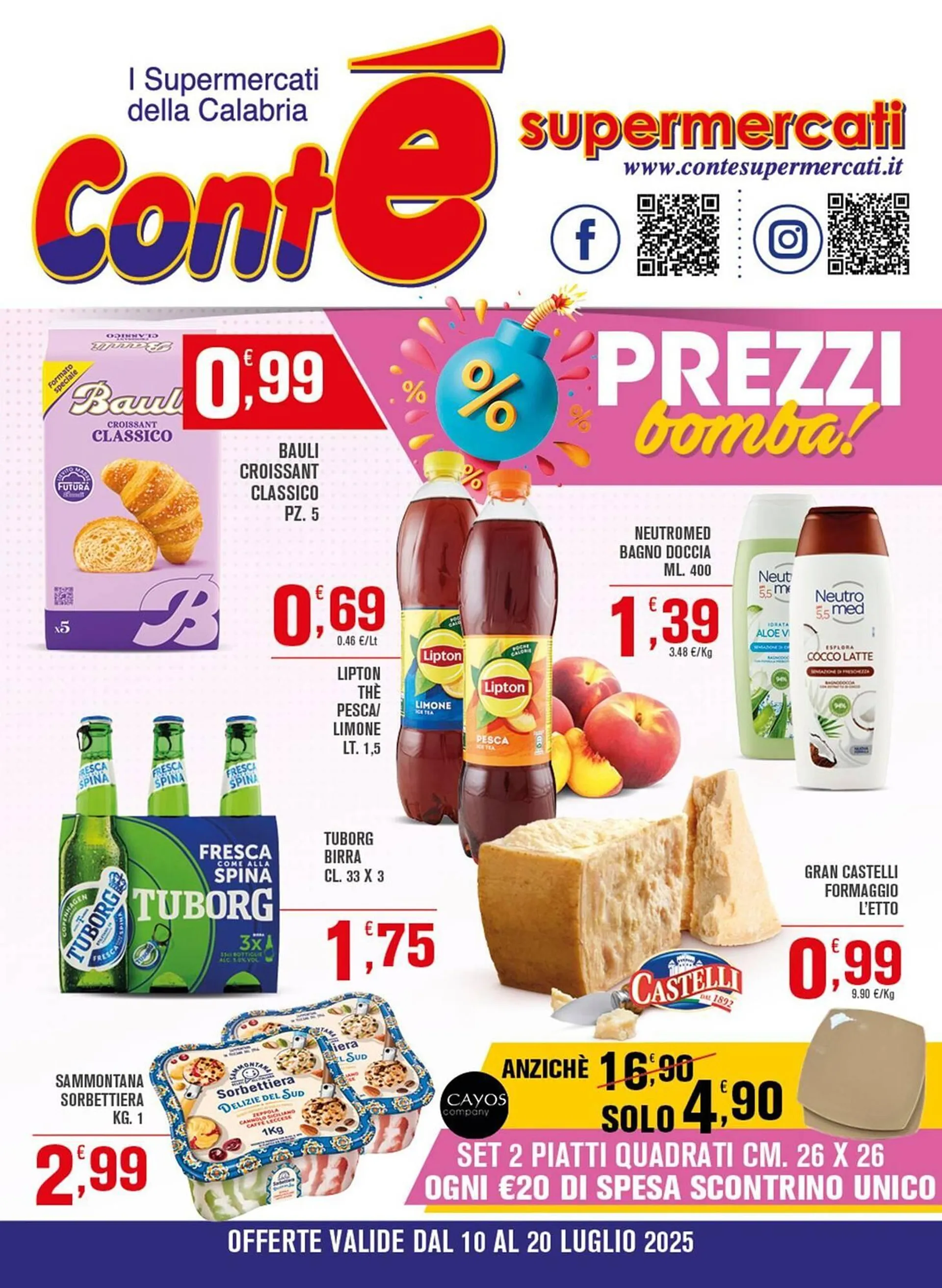 Volantino Conté Supermercati da 10 luglio a 20 luglio di 2025 - Pagina del volantino 1