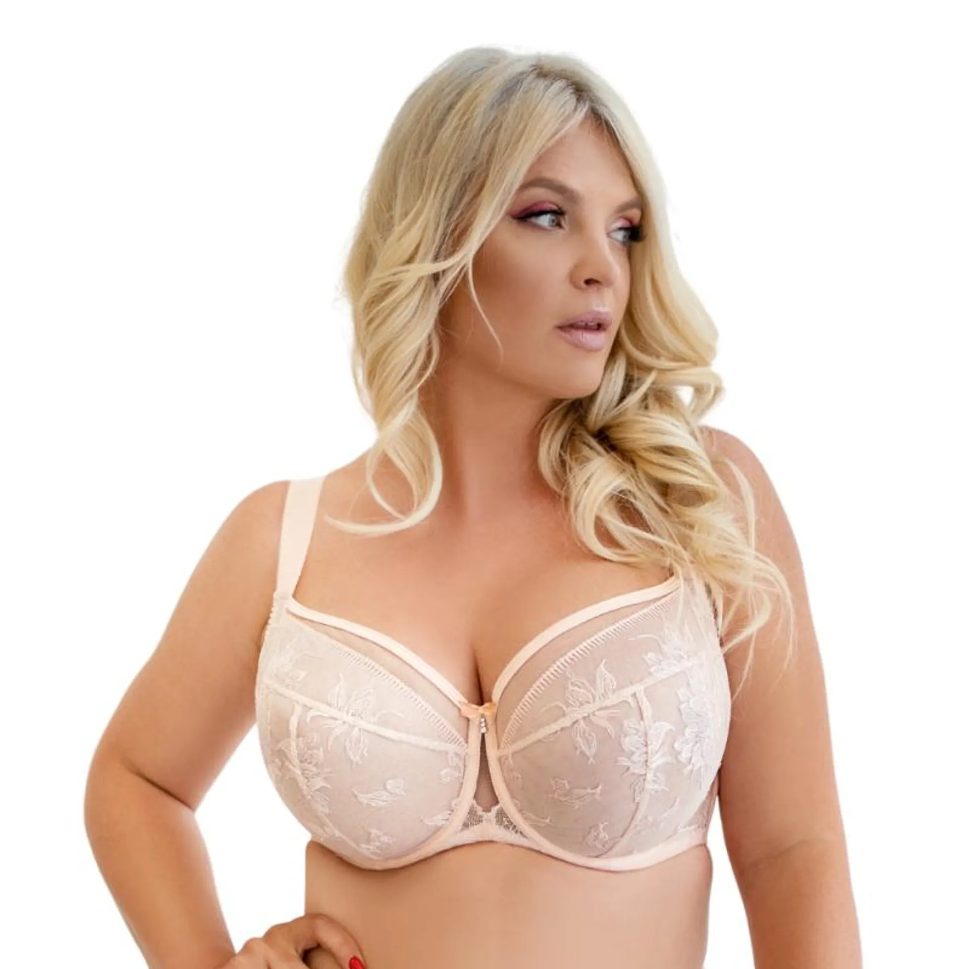 KL-B-IRIS-SOFTSIDESUPPORT- Reggiseno soft speciale coppe grandi - salmon