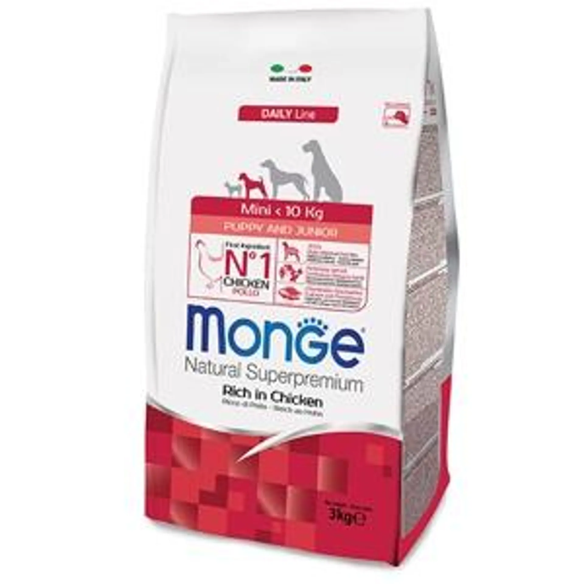 Monge - Natural Superpremium Mini Puppy & Junior Ricco di Pollo