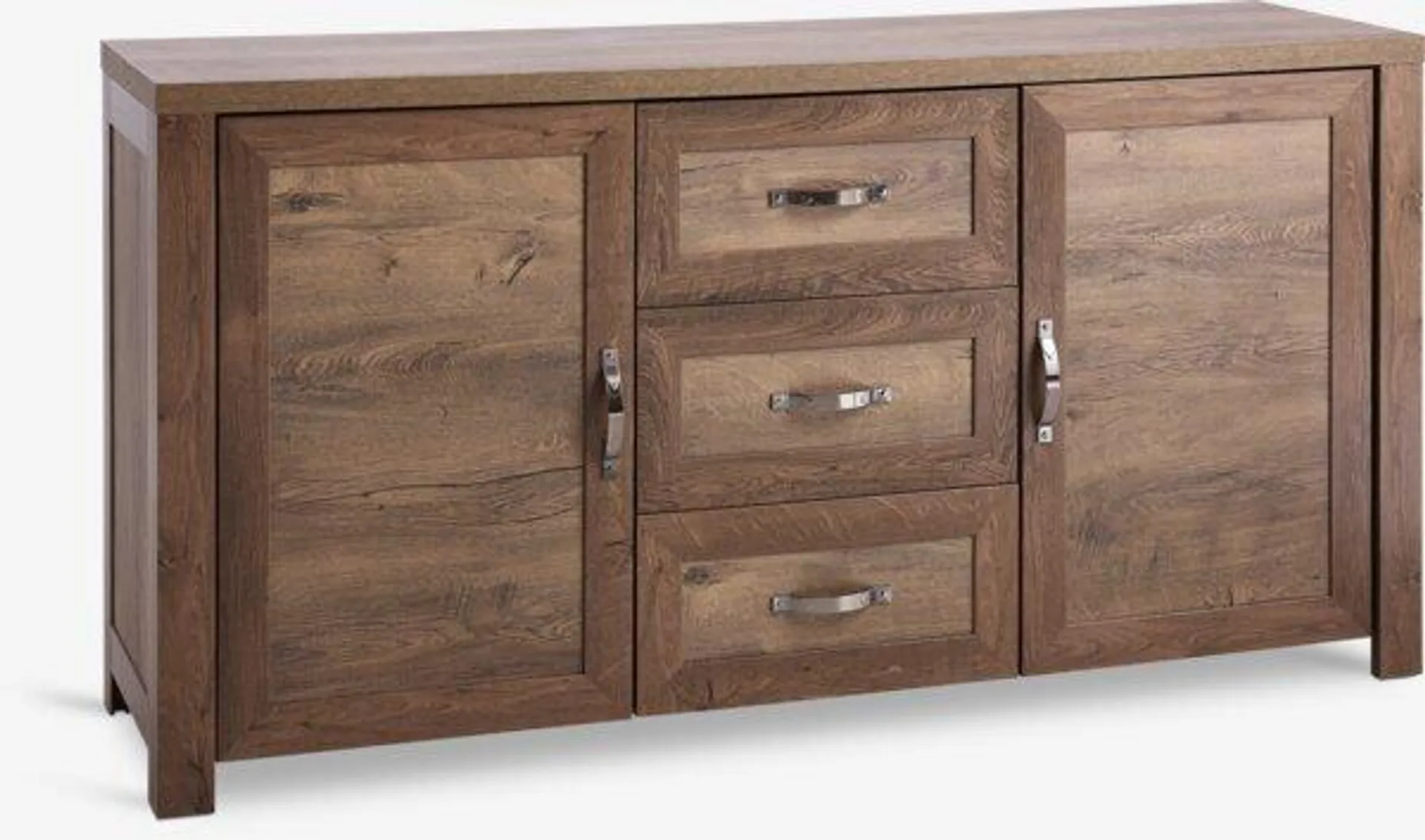 Credenza JUNGEN 2 ante 3 cassetti color rovere selvatico
