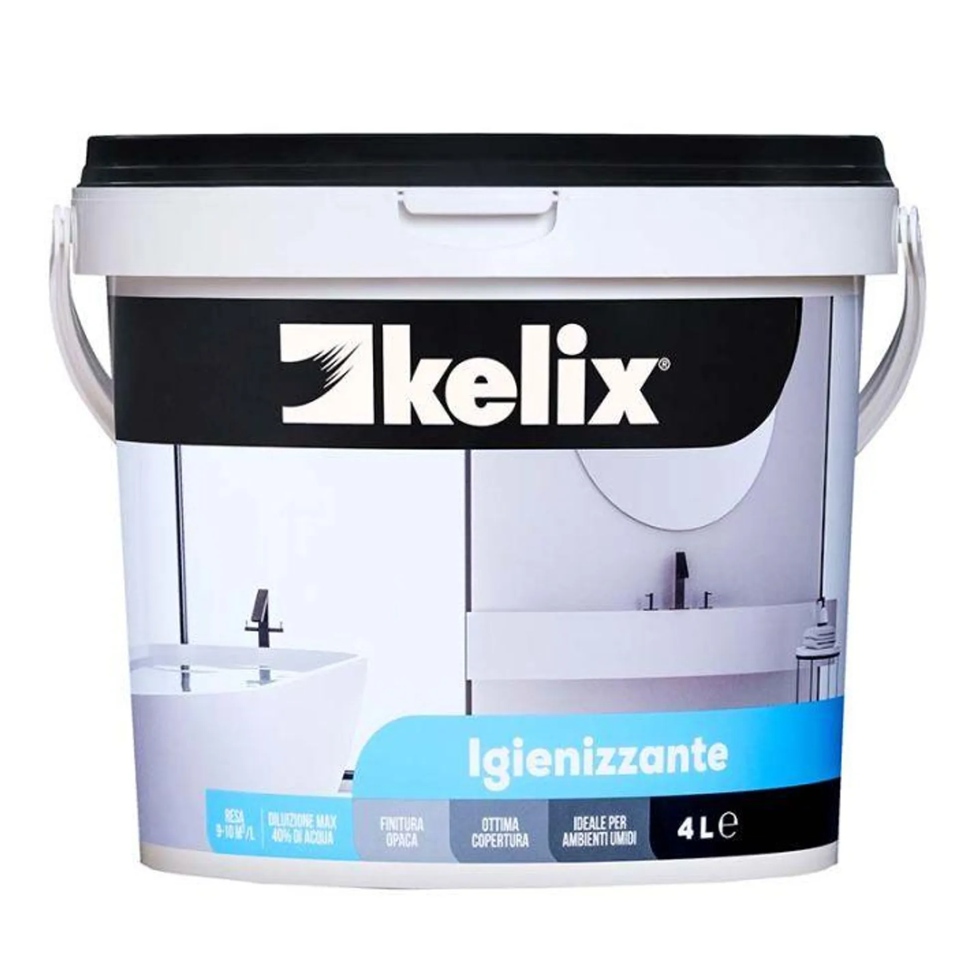 Idropittura kelix igienizzante, conf. 4 lt