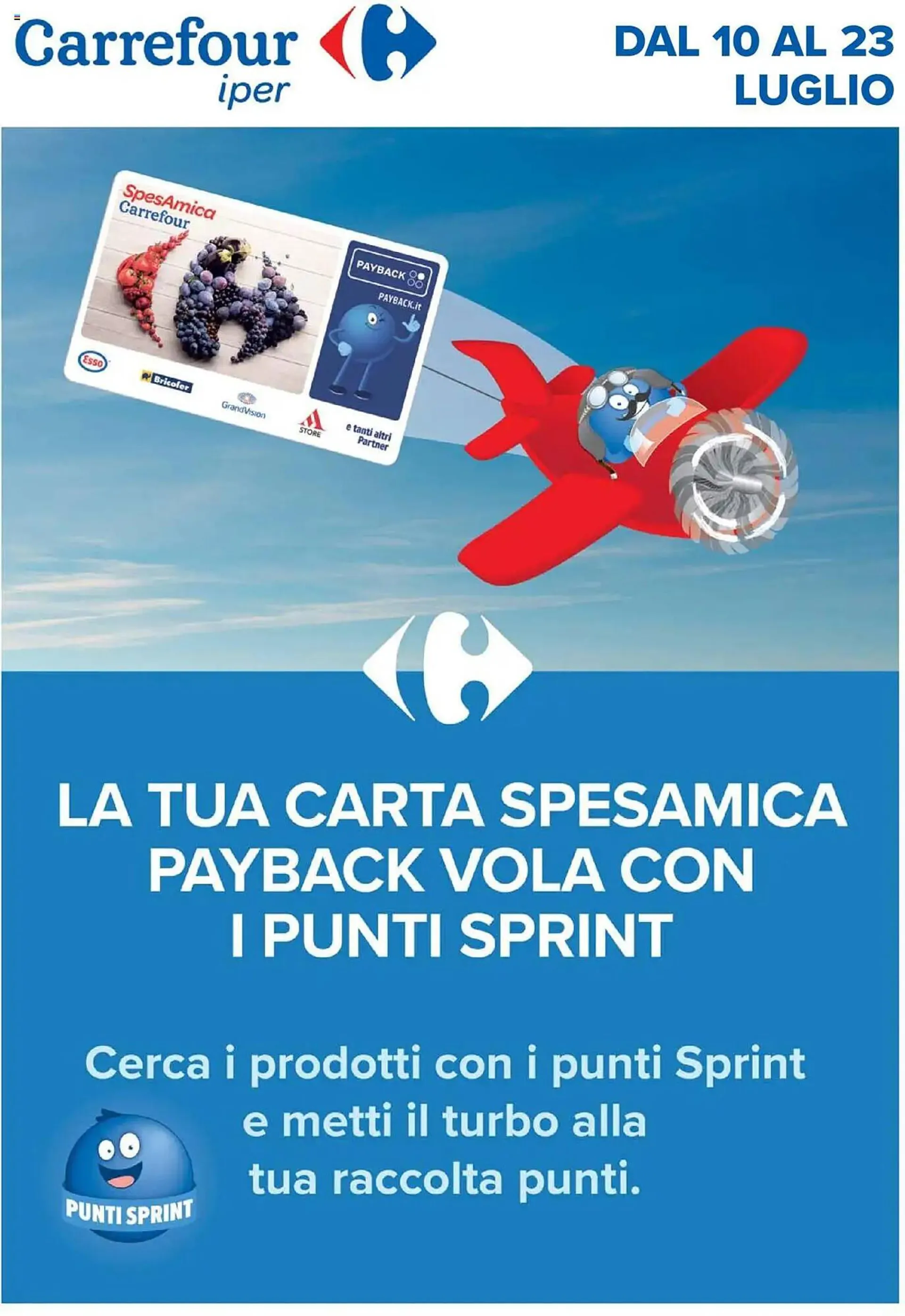 Volantino Carrefour Iper da 10 luglio a 23 luglio di 2025 - Pagina del volantino 1