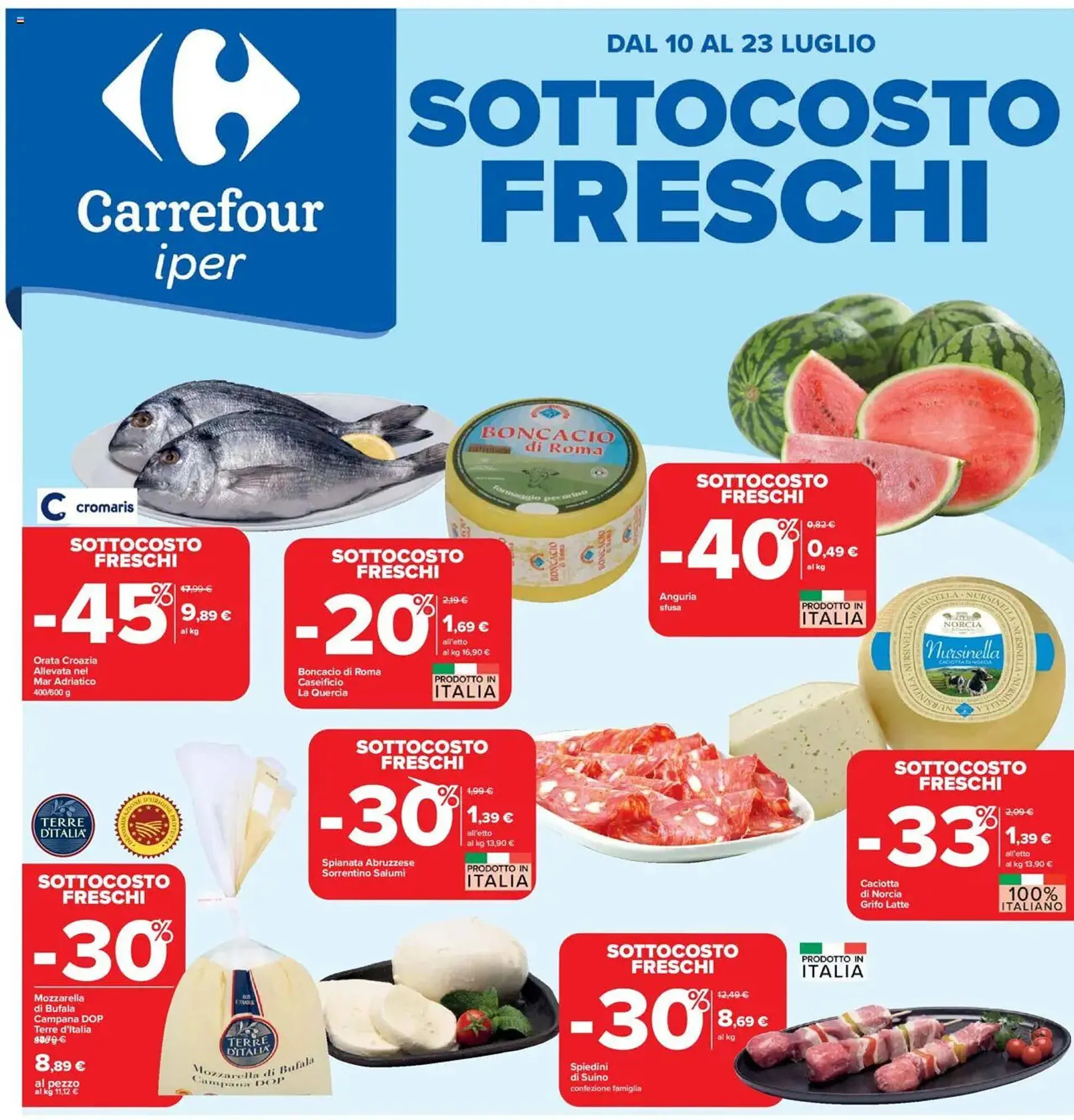 Volantino Carrefour Iper da 10 luglio a 23 luglio di 2025 - Pagina del volantino 1