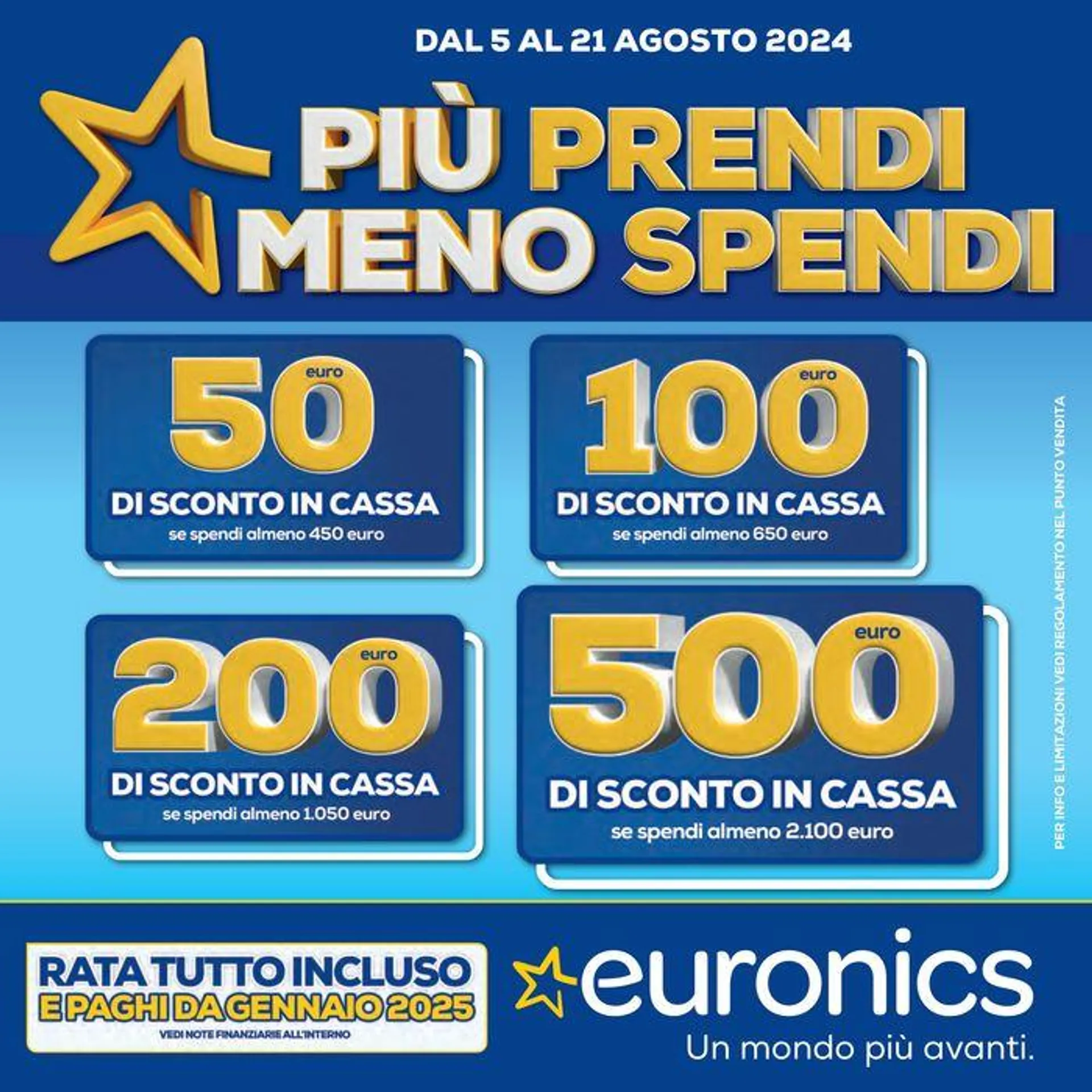 Piu prendi meno spendi  da 5 agosto a 21 agosto di 2024 - Pagina del volantino 1