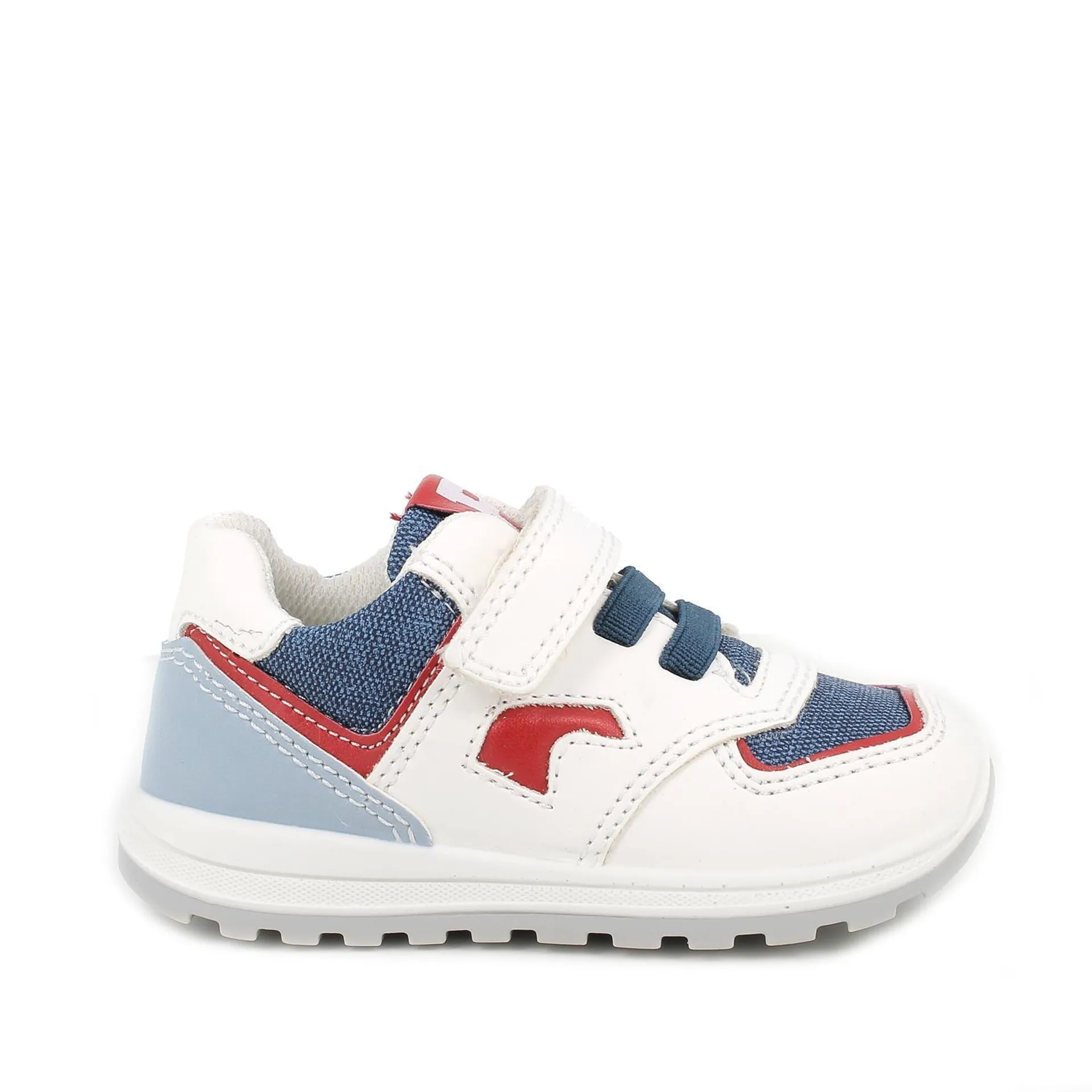 Scarpe da bambino bianco-denim