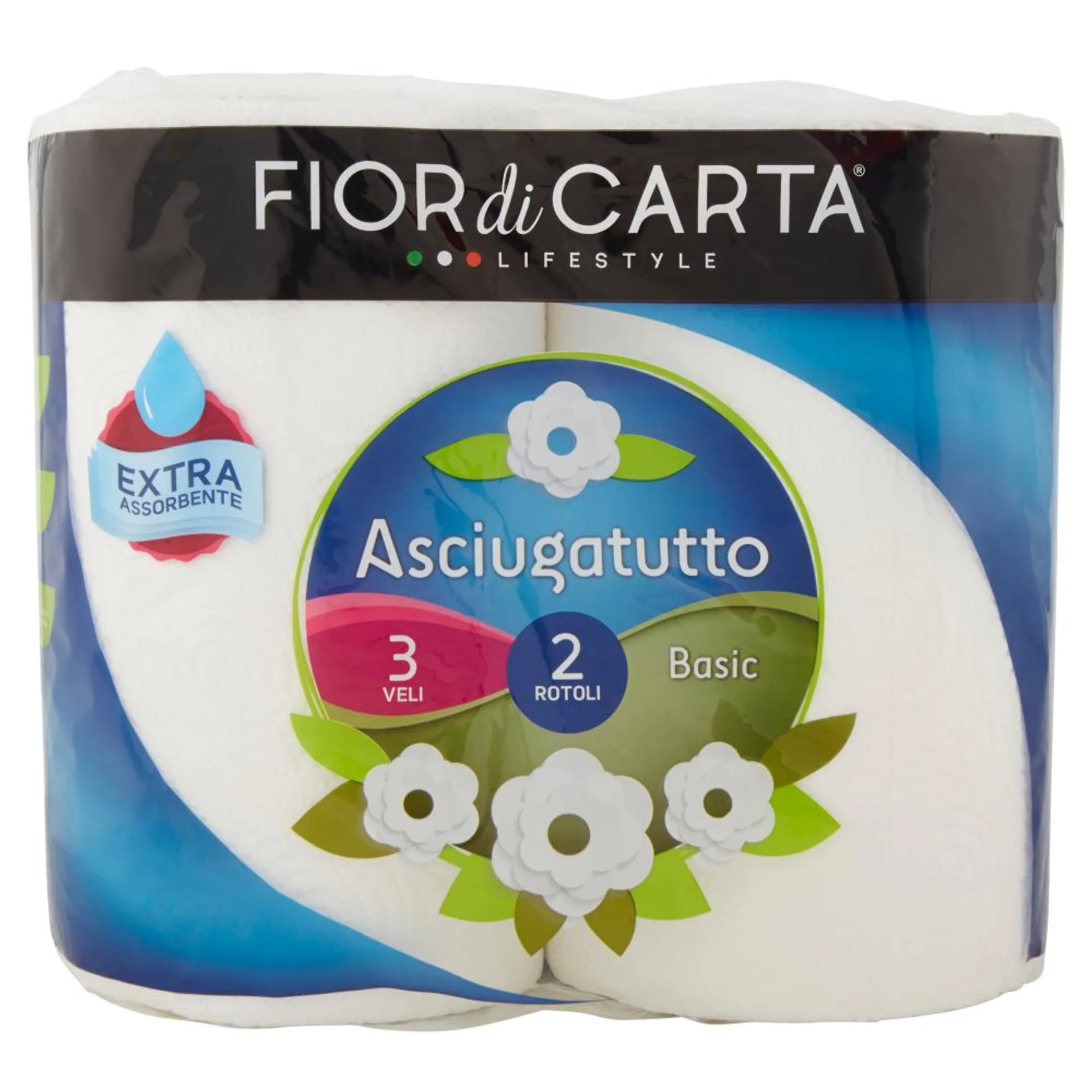 Fior di Carta Lifestyle Asciugatutto Basic 3 Veli 2 Rotoli