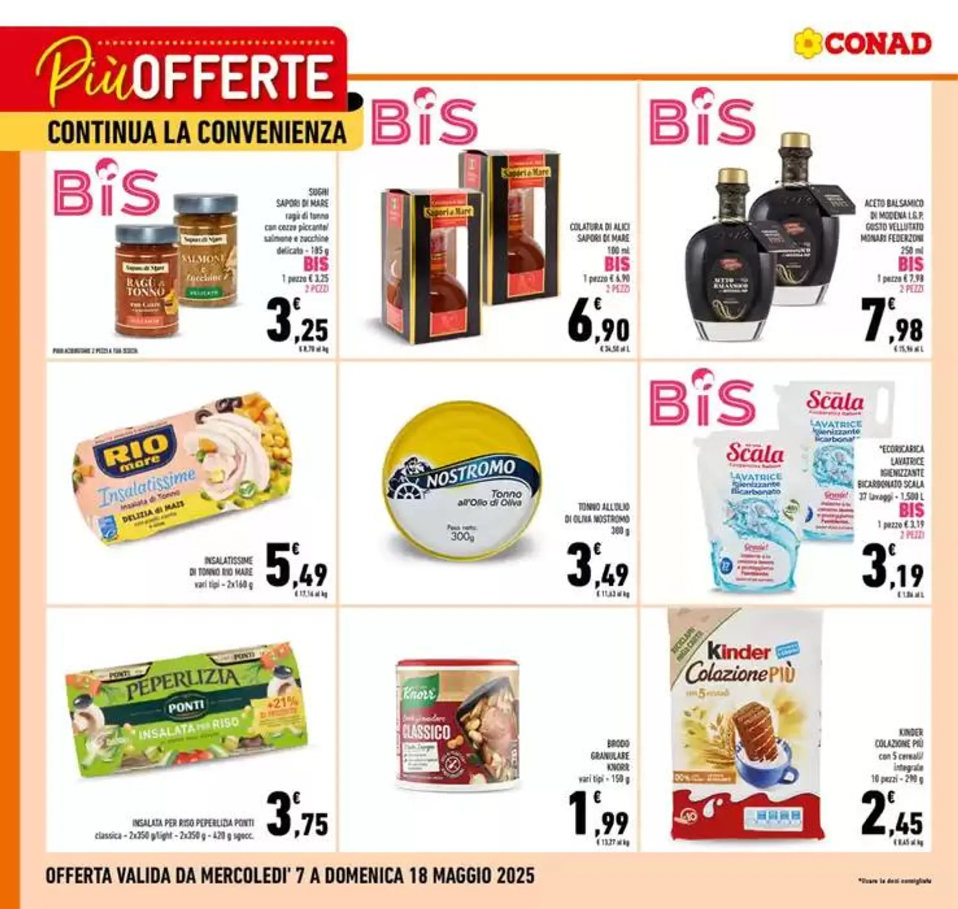 Più Offerte continua la Convenienza da 7 maggio a 18 maggio di 2025 - Pagina del volantino 1