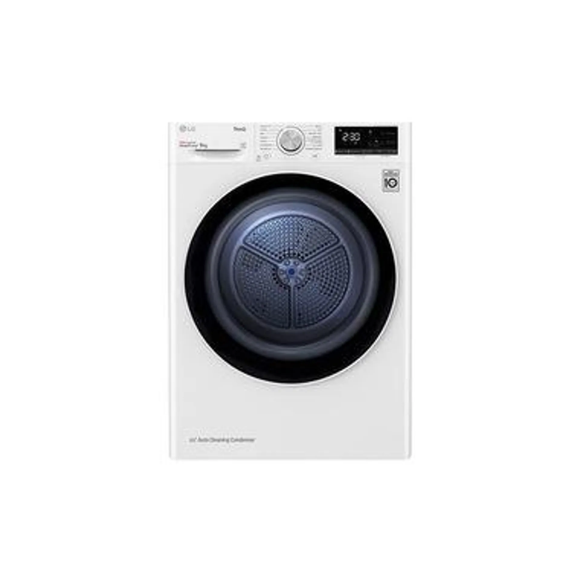 LG RH90V5AV5N asciugatrice Libera installazione Caricamento frontale 9 kg A++ Bianco