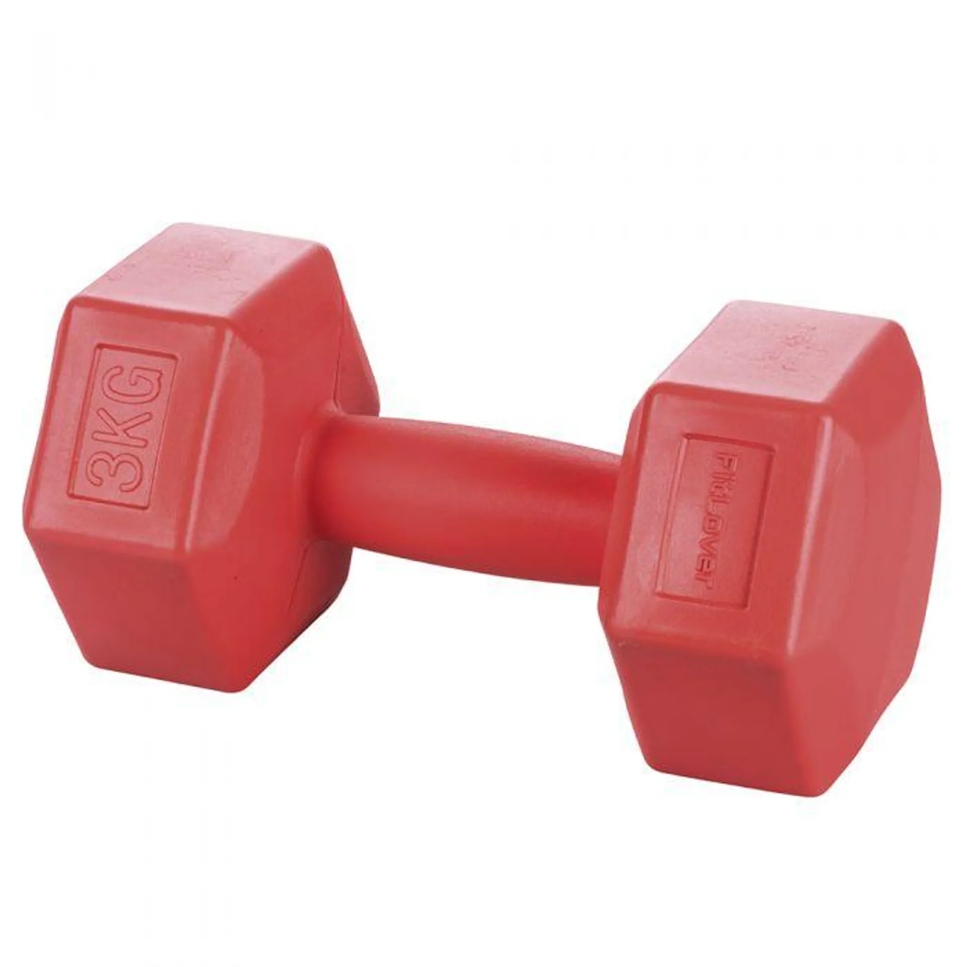 Manubrio fitness 3 Kg, rosso, FitLover