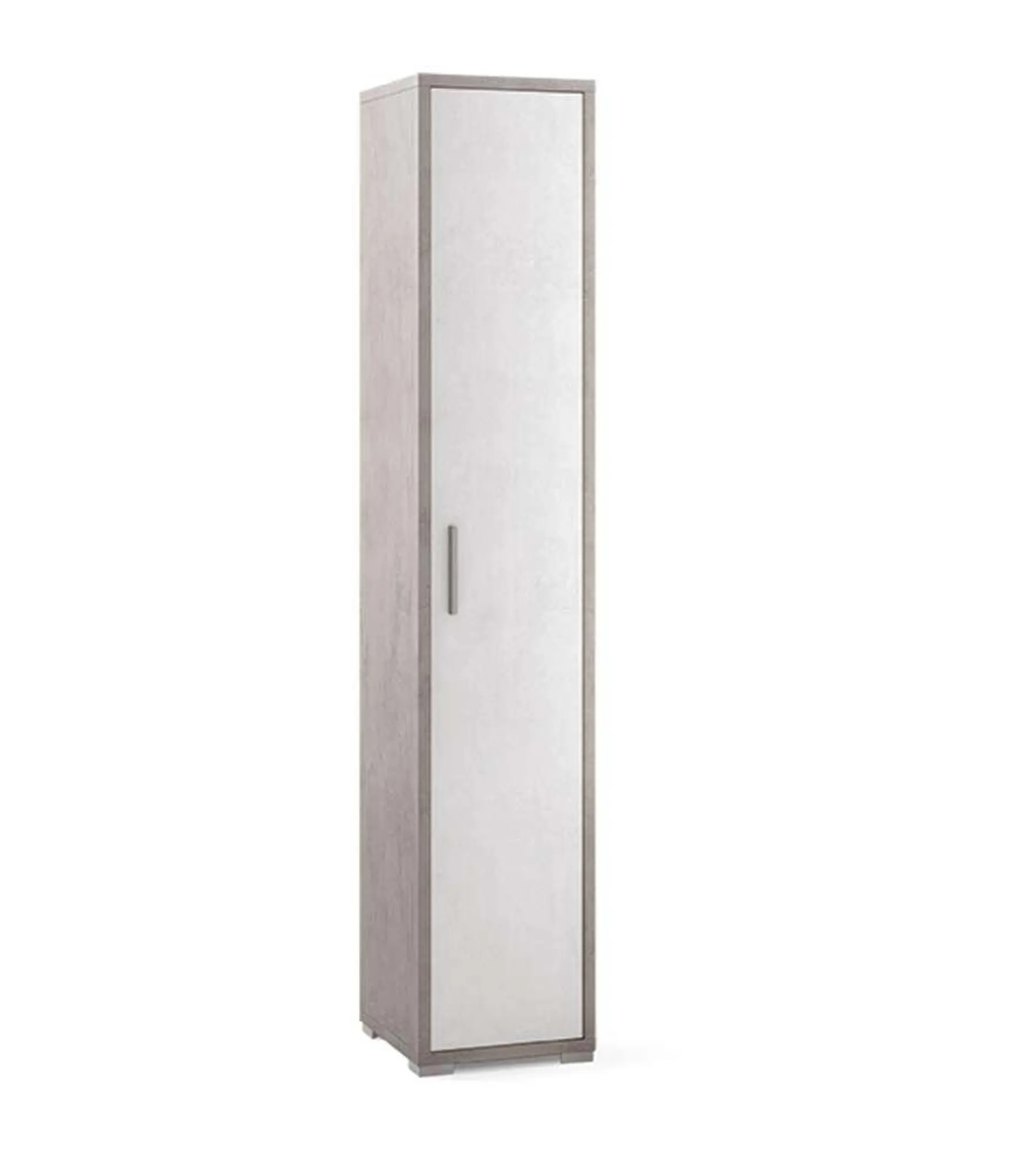 Mobile colonna 1 anta 199 x 39 x 41 cm Cemento-Ossido Bianco