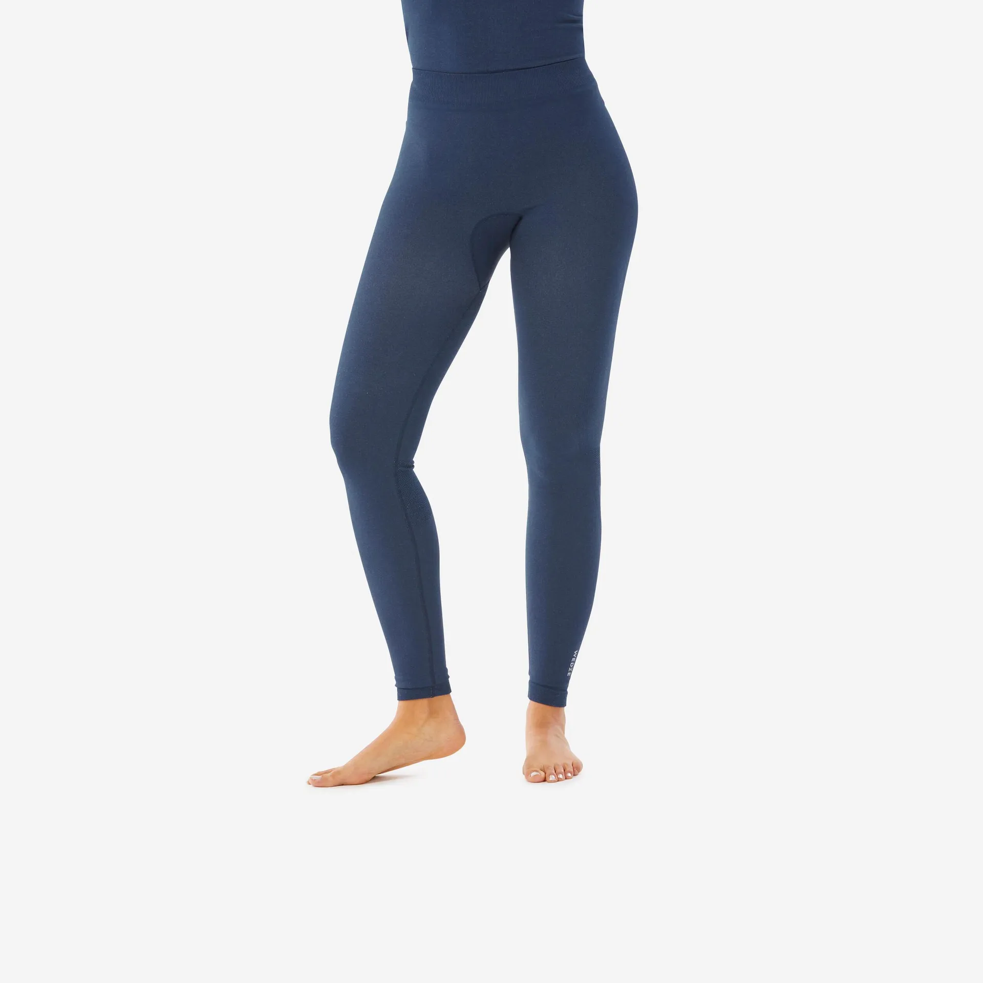 Pantaloni termici sci donna 180 Seamless blu