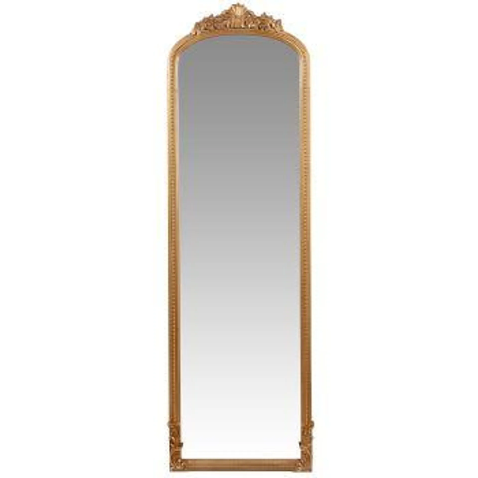 ELISABETH - Specchio da terra con modanature dorate 43x140 cm