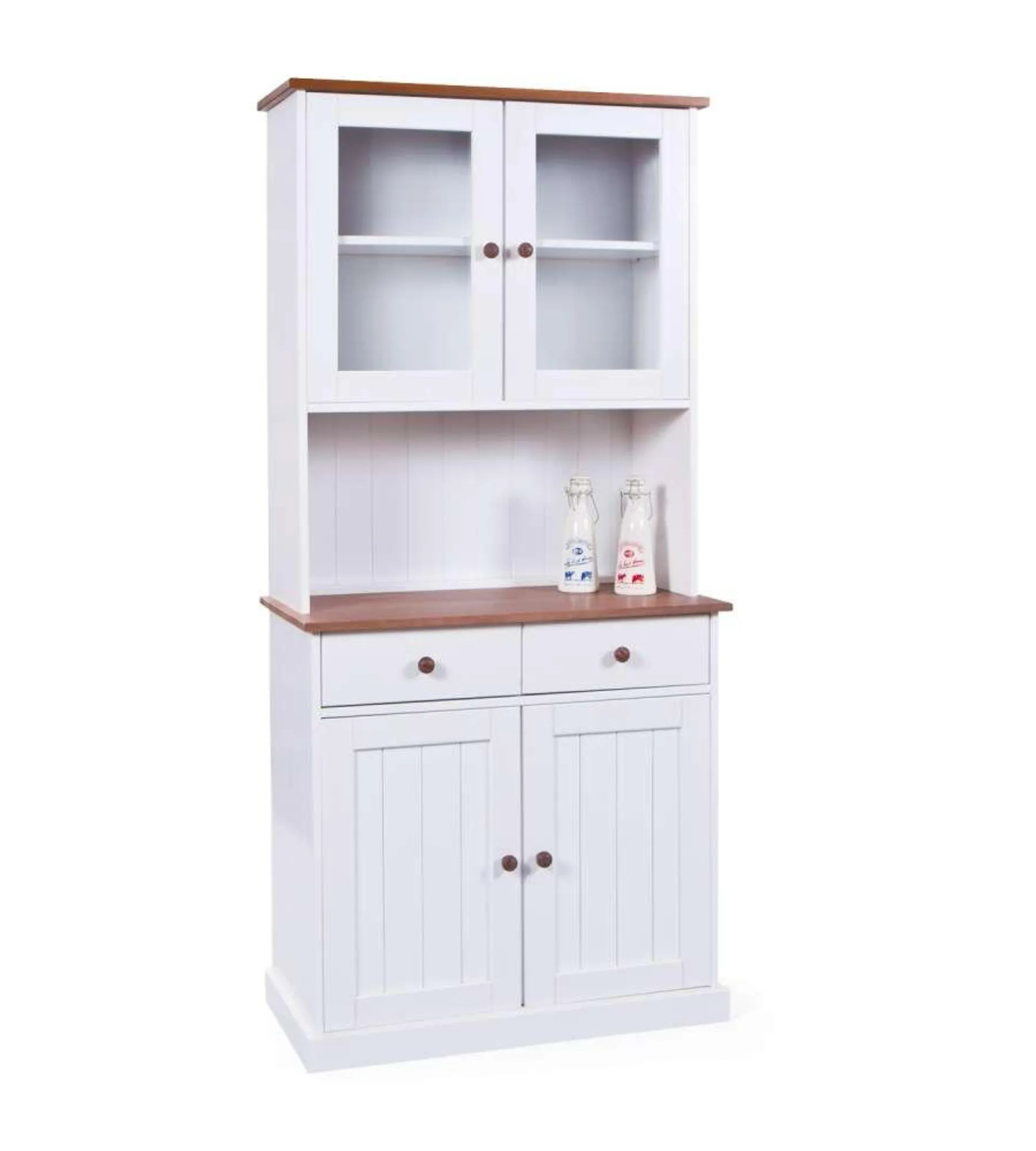 Credenza 4 ante 2 cassetti bianco