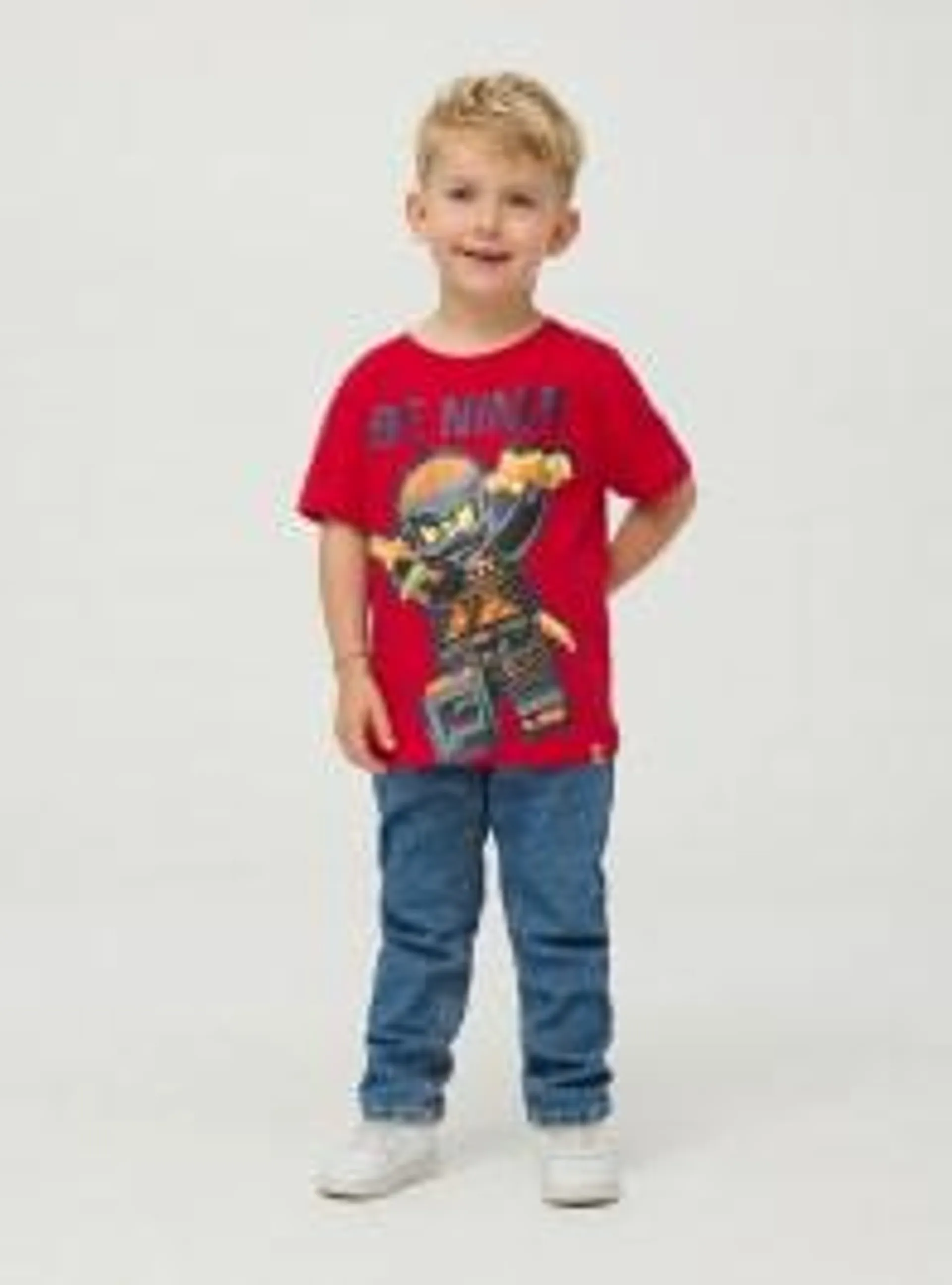 T-shirt con stampa Lego Ninjago® Rosso vivo