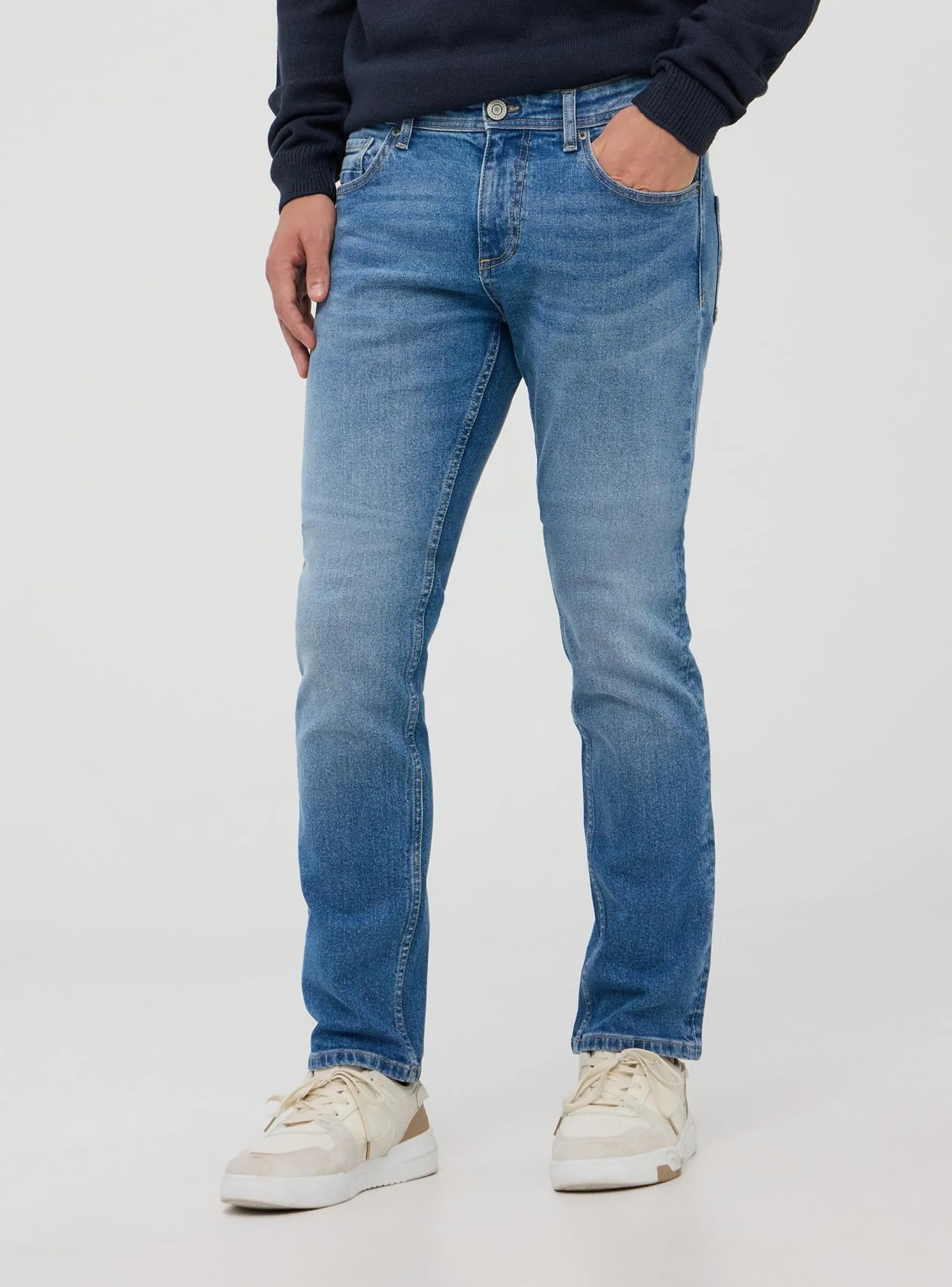 Jeans medi regular fit Blu denim medio